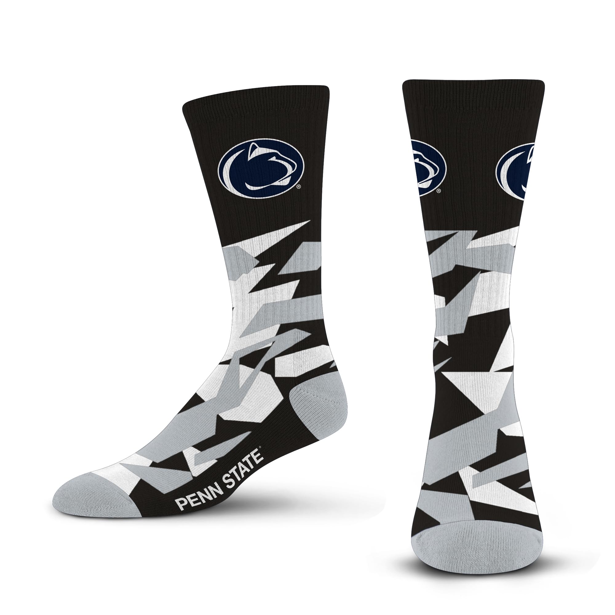For Bare Feet NCAA PENN STATE NITTANY LIONS Shattered Camo Crew Sock Team Color Large - Sports Gifts, Sports Memorabilia, Sports Collectibles, Fan Shop