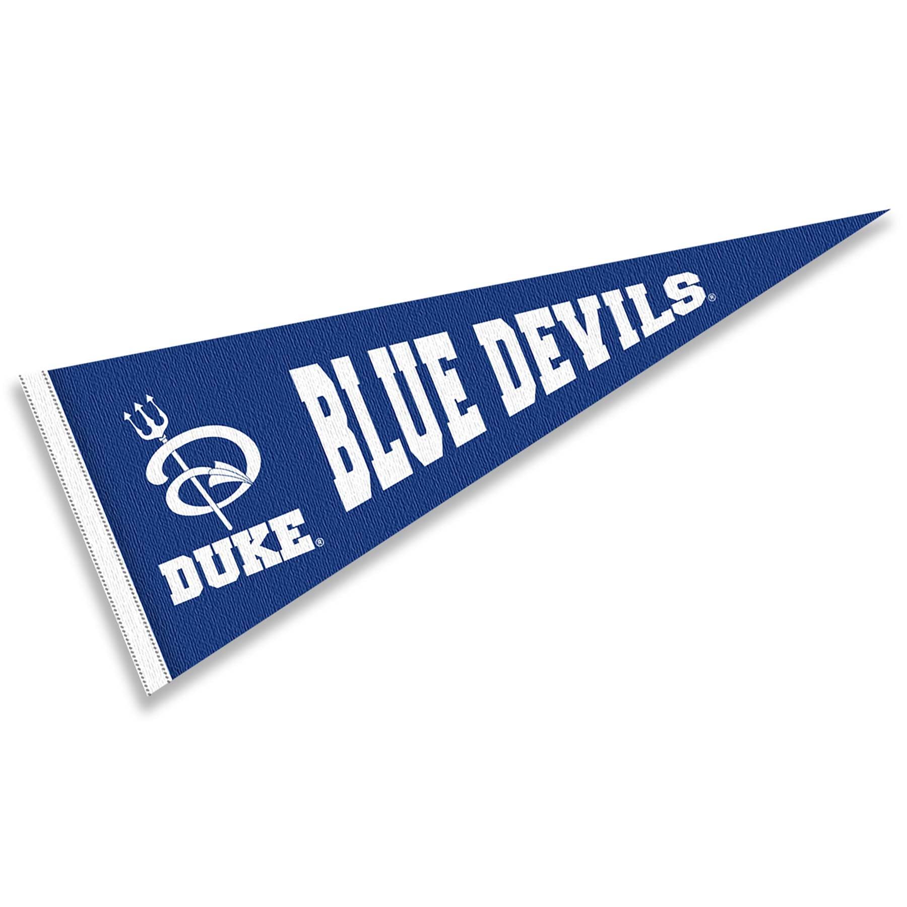 College Flags & Banners Co. Duke Blue Devils Wool Pennant - Sports Collectibles, Sports Memorabilia, Sports Fan Shop, Sports Gifts