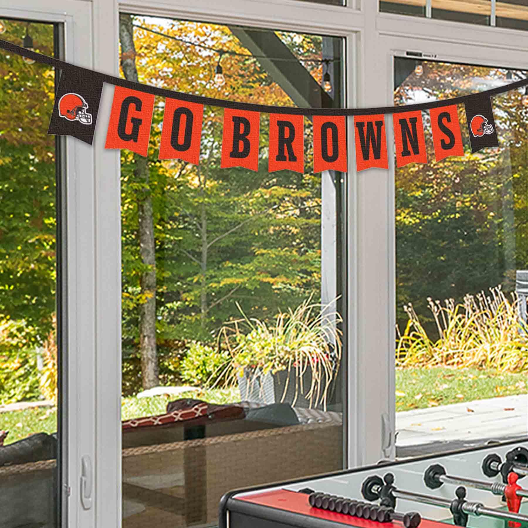 WinCraft Cleveland Browns Banner String Pennant Flags - Sports Collectibles, Sports Memorabilia, Sports Fan Shop, Sports Gifts