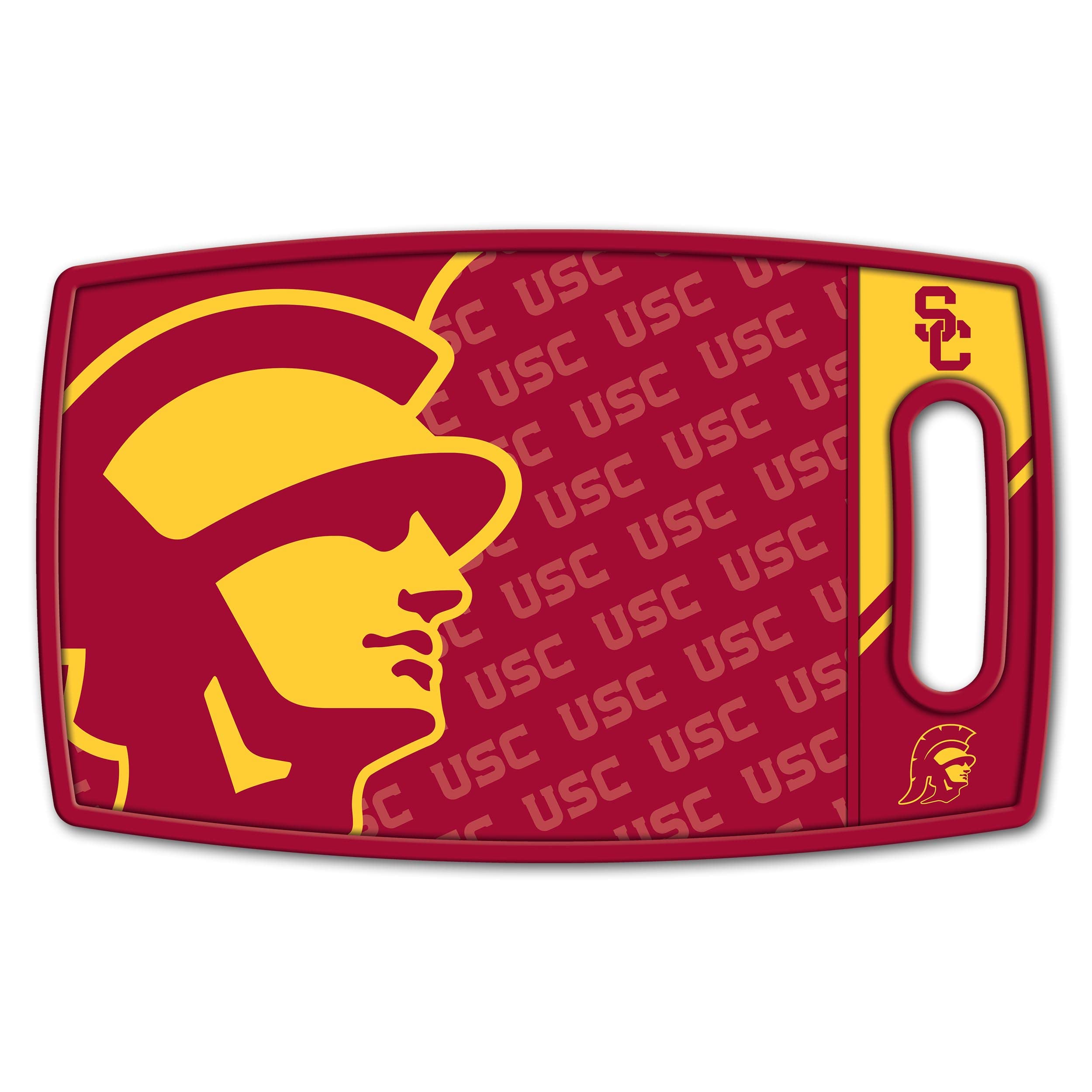 YouTheFan NCAA USC Trojans Logo Series Cutting Board - Sports Collectibles, Sports Memorabilia, Sports Fan Shop, Sports Gifts