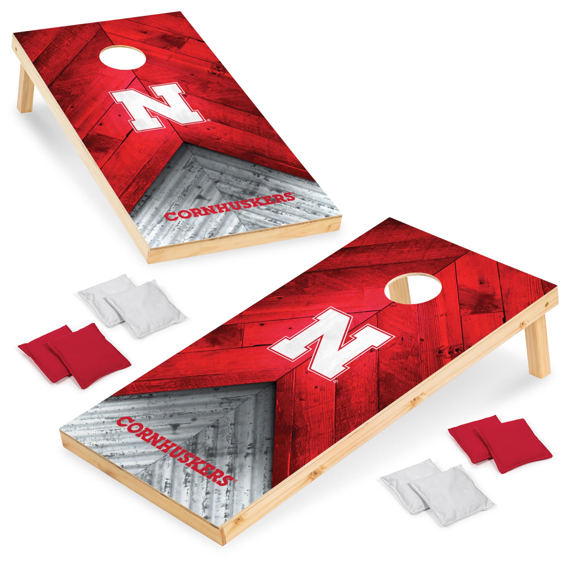 Wild Sports 2' x 4' Regulation Size College Set with Direct Print HD Team Graphics Great Gift for Any NCAA Fan! Bean Bag Toss Family Outdoor Game - Sports Collectibles, Sports Memorabilia, Sports Fan Shop, Sports Gifts