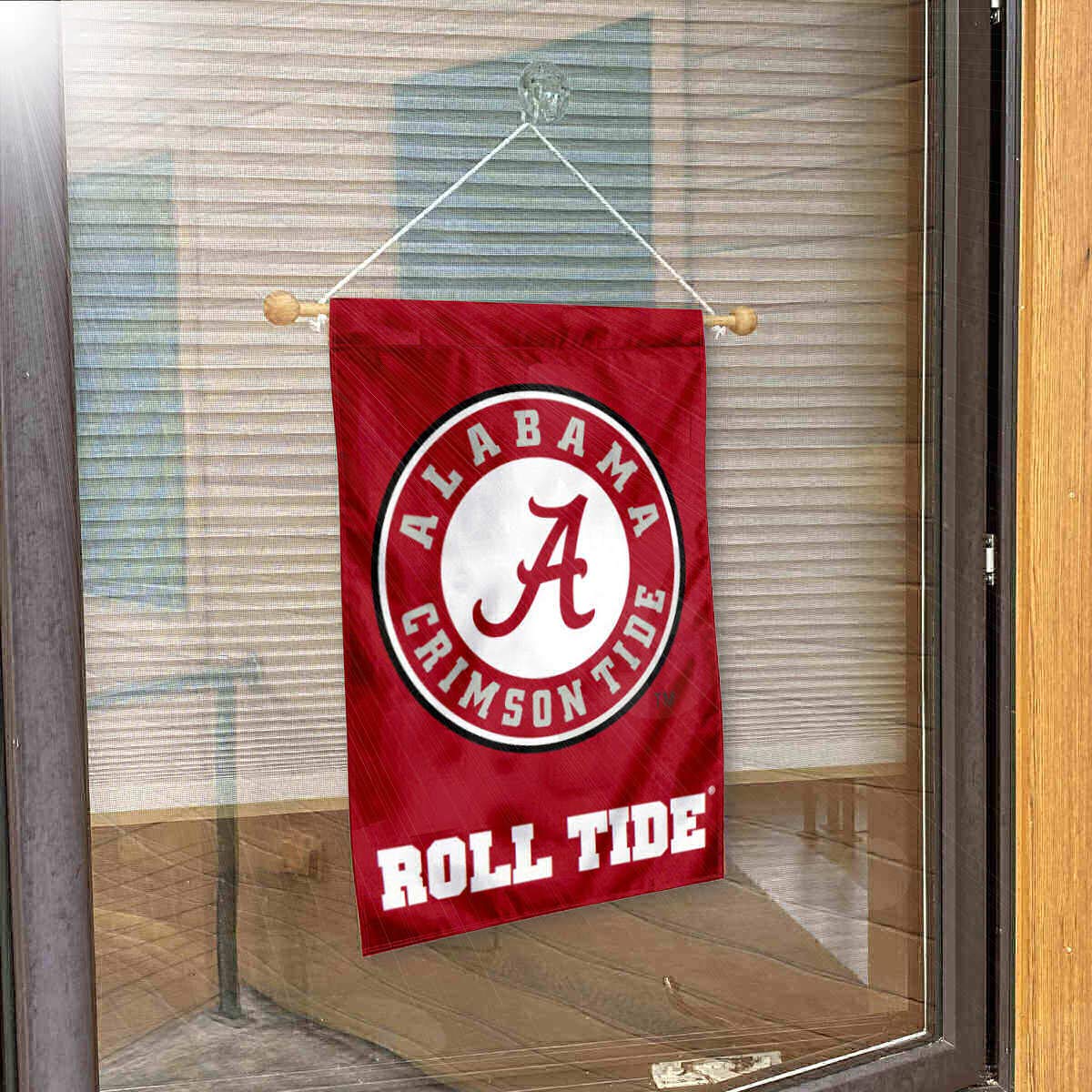 College Flags & Banners Co. Alabama Crimson Tide Banner for Windows Doors and Walls - Sports Collectibles, Sports Memorabilia, Sports Fan Shop, Sports Gifts