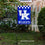 College Flags & Banners Co. Kentucky Wildcats Checkered Logo Garden Flag and Pole Holder Set - Sports Collectibles, Sports Memorabilia, Sports Fan Shop, Sports Gifts