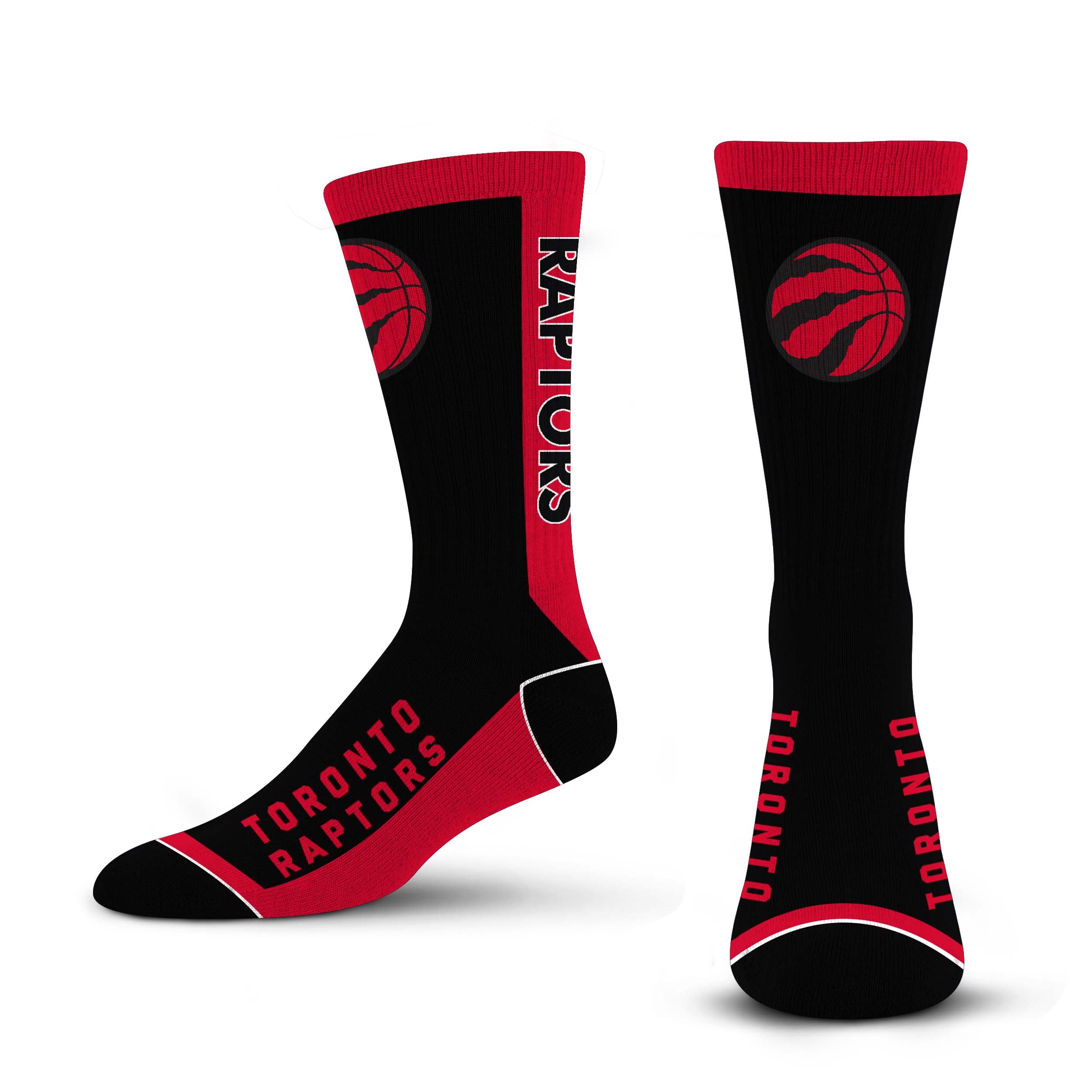 For Bare Feet NBA TORONTO RAPTORS MVP Crew Sock Team Color Large - Sports Gifts, Sports Memorabilia, Sports Collectibles, Fan Shop