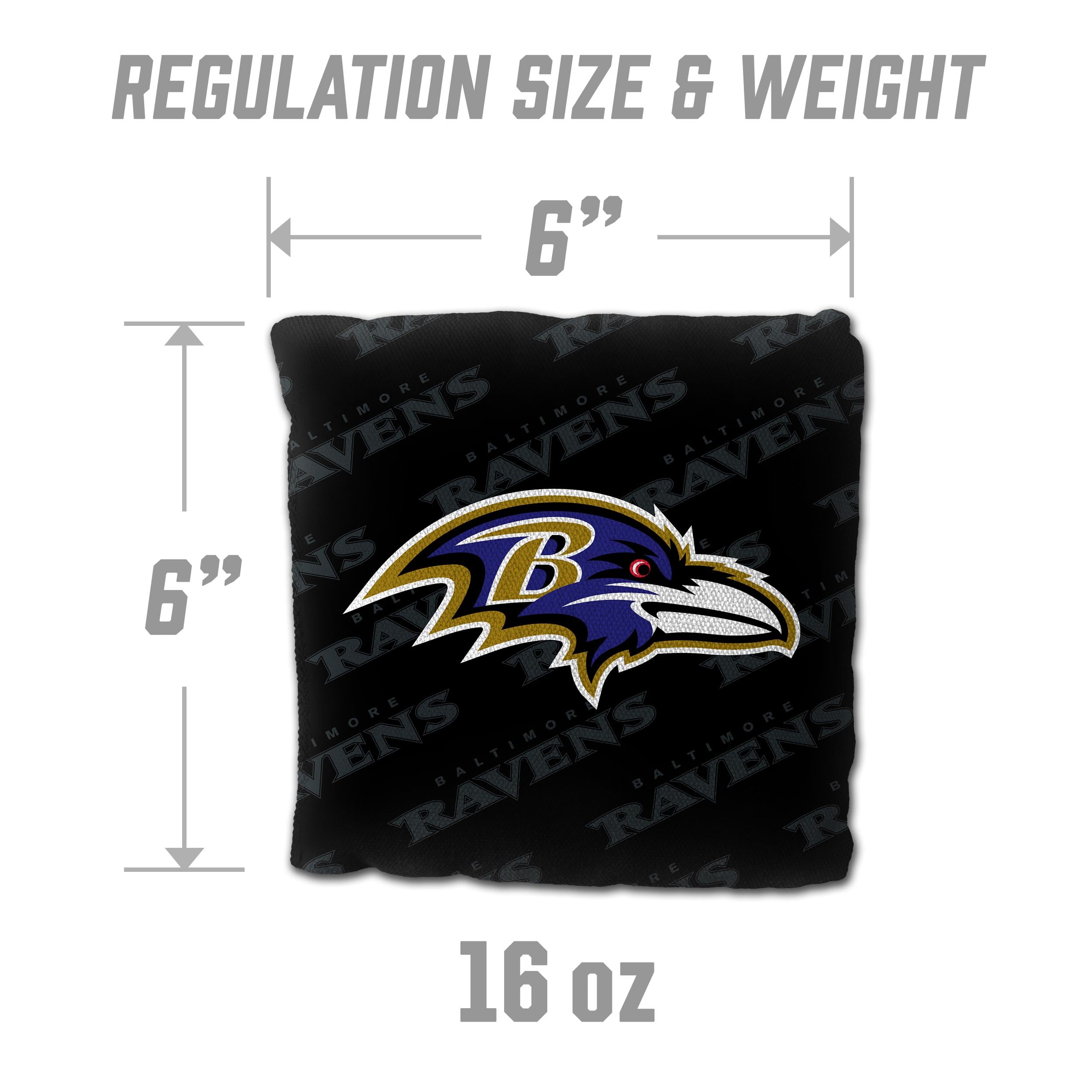 YouTheFan NFL Baltimore Ravens Cornhole Bags - 4PK - Black - Sports Collectibles, Sports Memorabilia, Sports Fan Shop, Sports Gifts