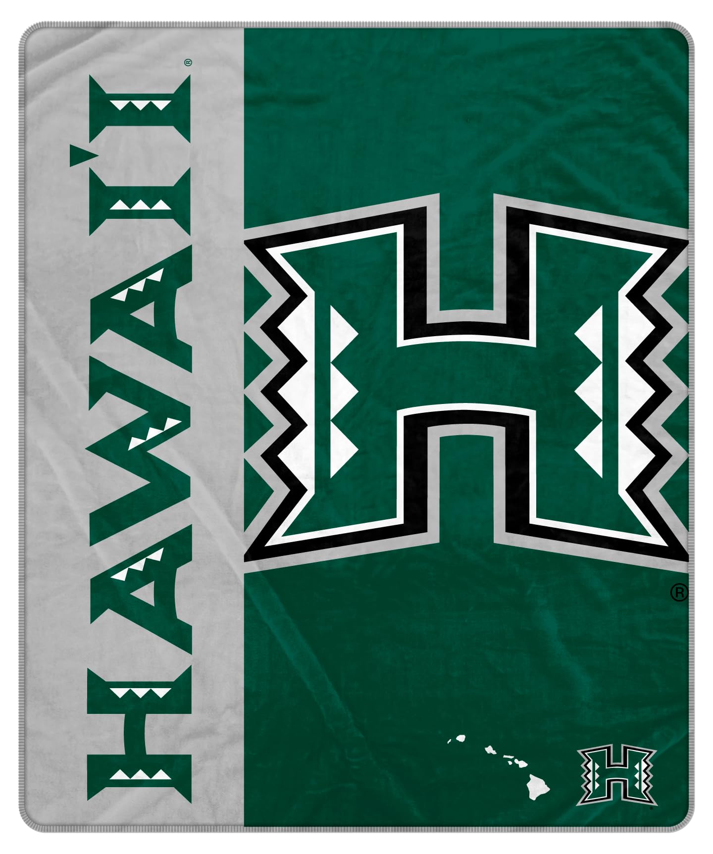 Proformance Home NCAA Hawaii Rainbow Warriors Endzone Ultra Soft Tailgate Throw - Sports Gifts, Sports Memorabilia, Sports Collectibles, Fan Shop