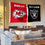 WinCraft Chiefs and Raiders House Divided Flag Rivalry Banner - Sports Collectibles, Sports Memorabilia, Sports Fan Shop, Sports Gifts