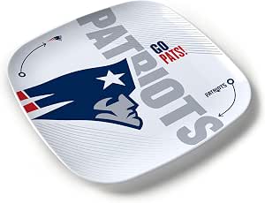 YouTheFan NFL New England Patriots Large Party Plate