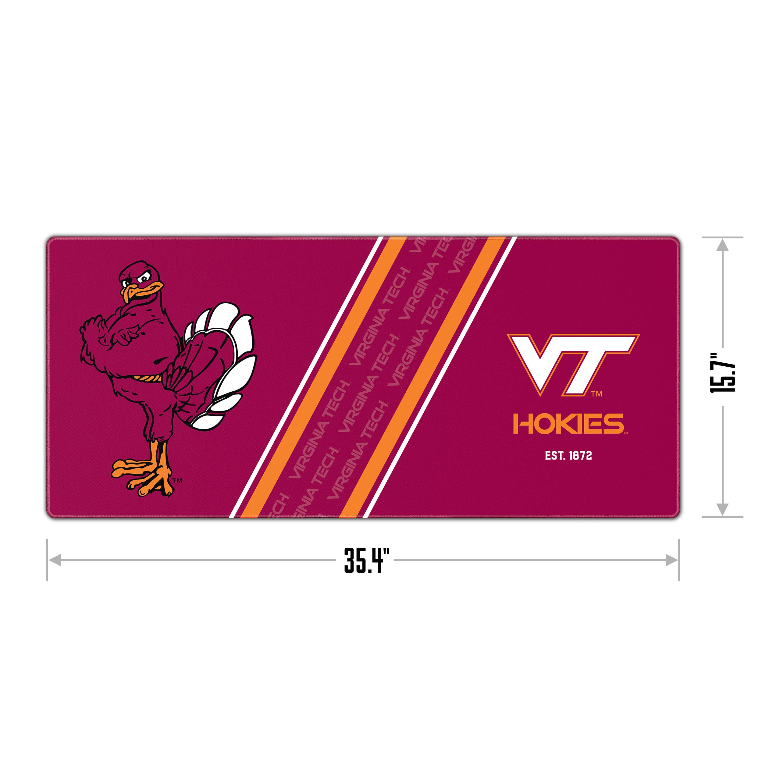 YouTheFan NCAA Virginia Tech Hokies Logo Series Desk Pad - Sports Collectibles, Sports Memorabilia, Sports Fan Shop, Sports Gifts