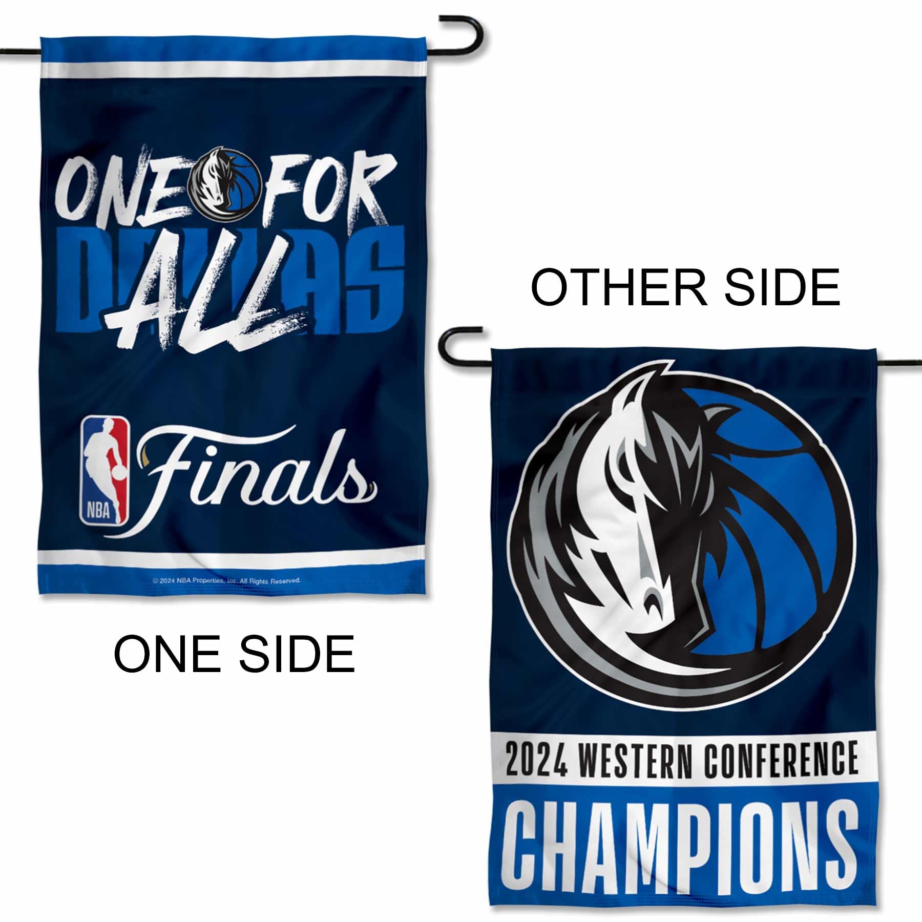 WinCraft Dallas Mavericks 2024 Finals Bound Conference Champions Garden Flag Banner - Sports Collectibles, Sports Memorabilia, Sports Fan Shop, Sports Gifts
