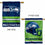 WinCraft Seattle Seahawks Primary and Helmet Double Sided Banner Flag - Sports Collectibles, Sports Memorabilia, Sports Fan Shop, Sports Gifts