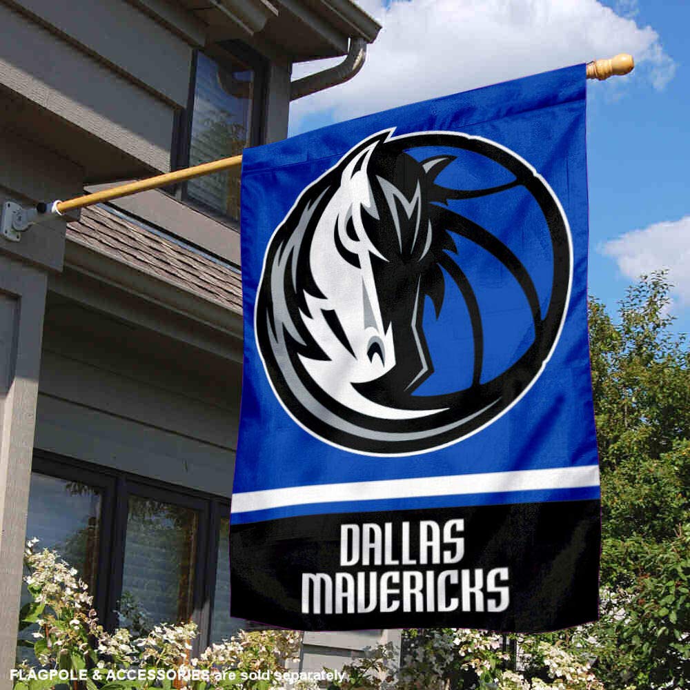 WinCraft Dallas Mavericks Double Sided House Banner Flag - Sports Collectibles, Sports Memorabilia, Sports Fan Shop, Sports Gifts
