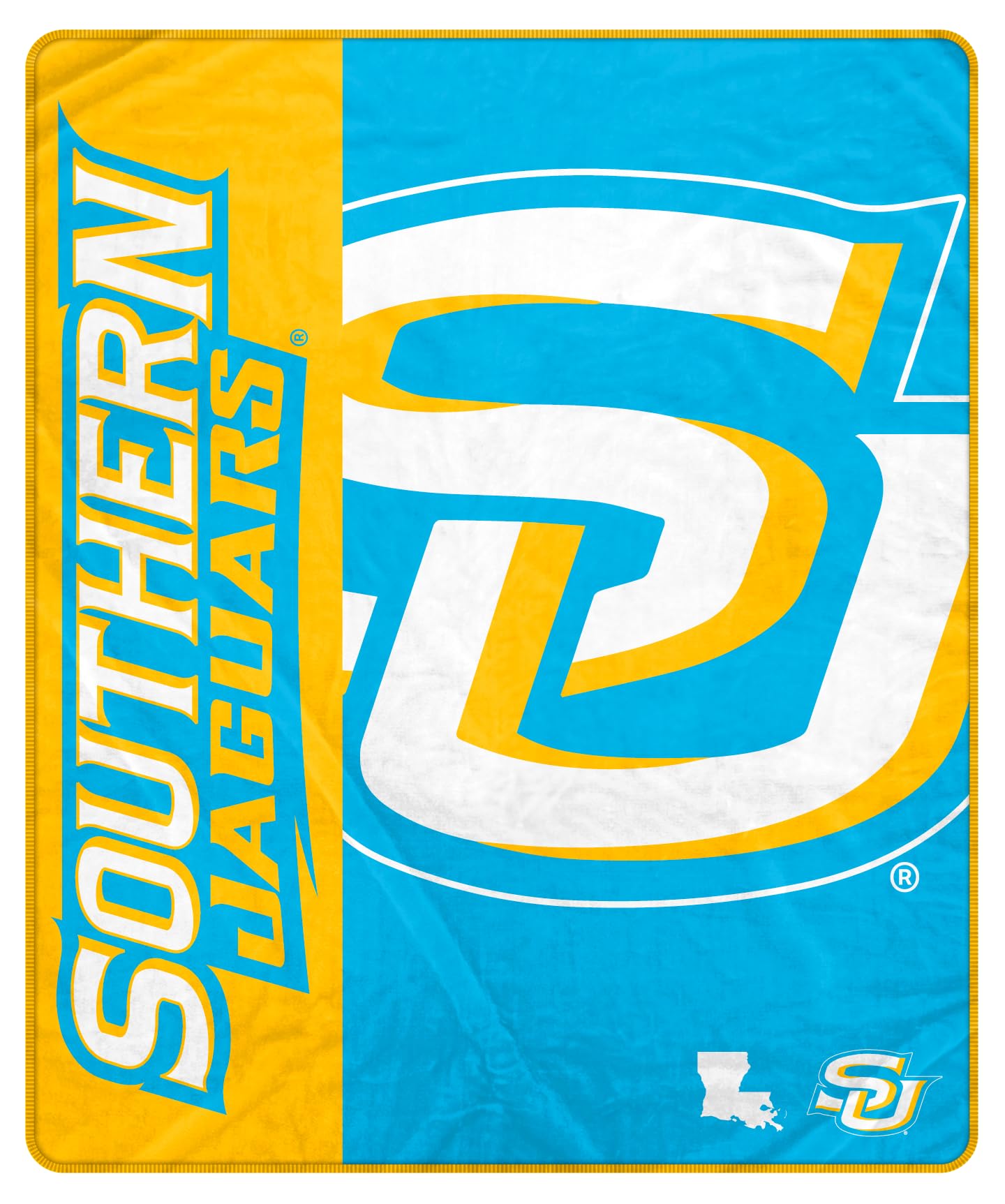 Proformance Home NCAA Southern Jaguars Endzone Ultra Soft Tailgate Throw - Sports Gifts, Sports Memorabilia, Sports Collectibles, Fan Shop
