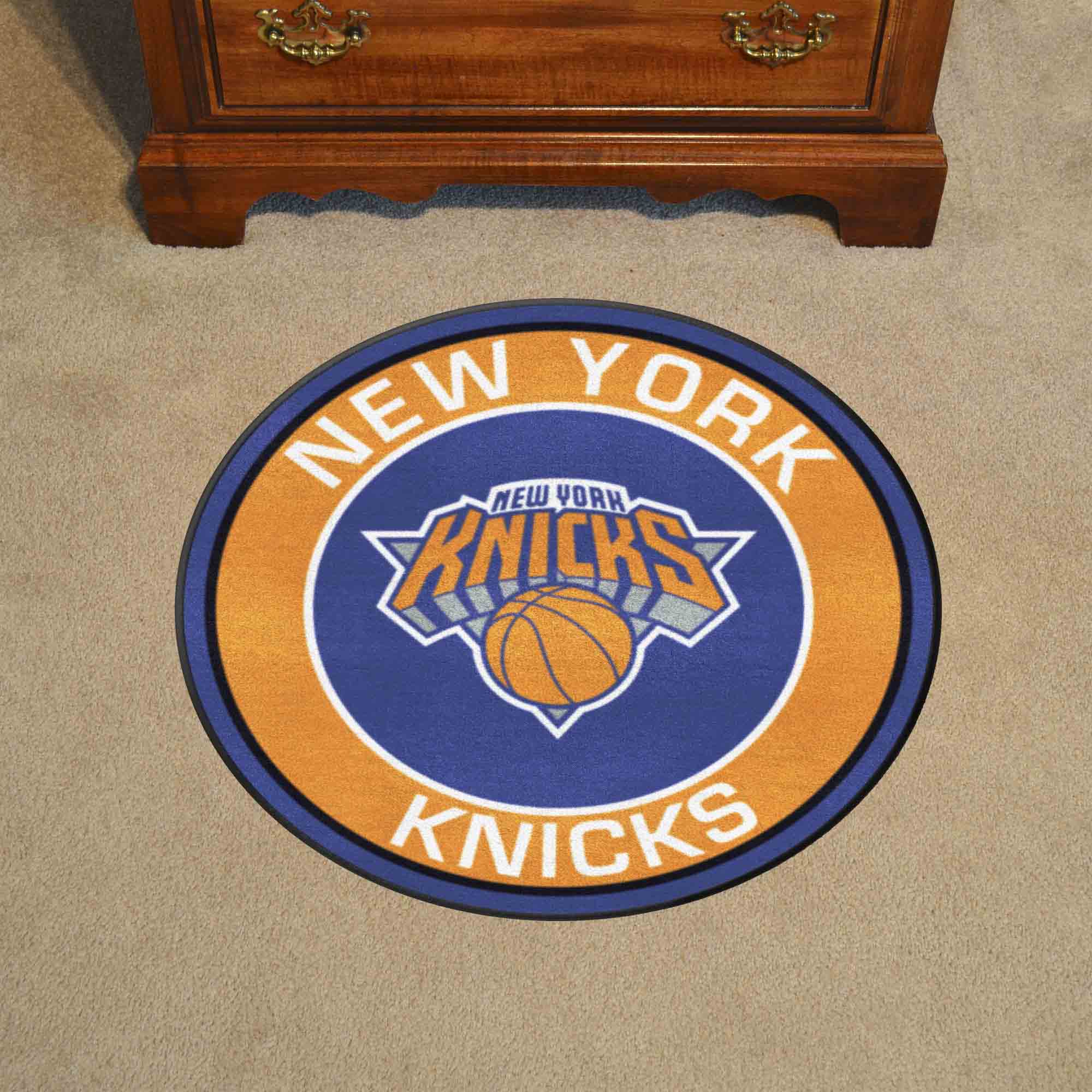 NY Knicks Roundel Mat - Sports Gifts, Sports Memorabilia, Sports Collectibles, Fan Shop