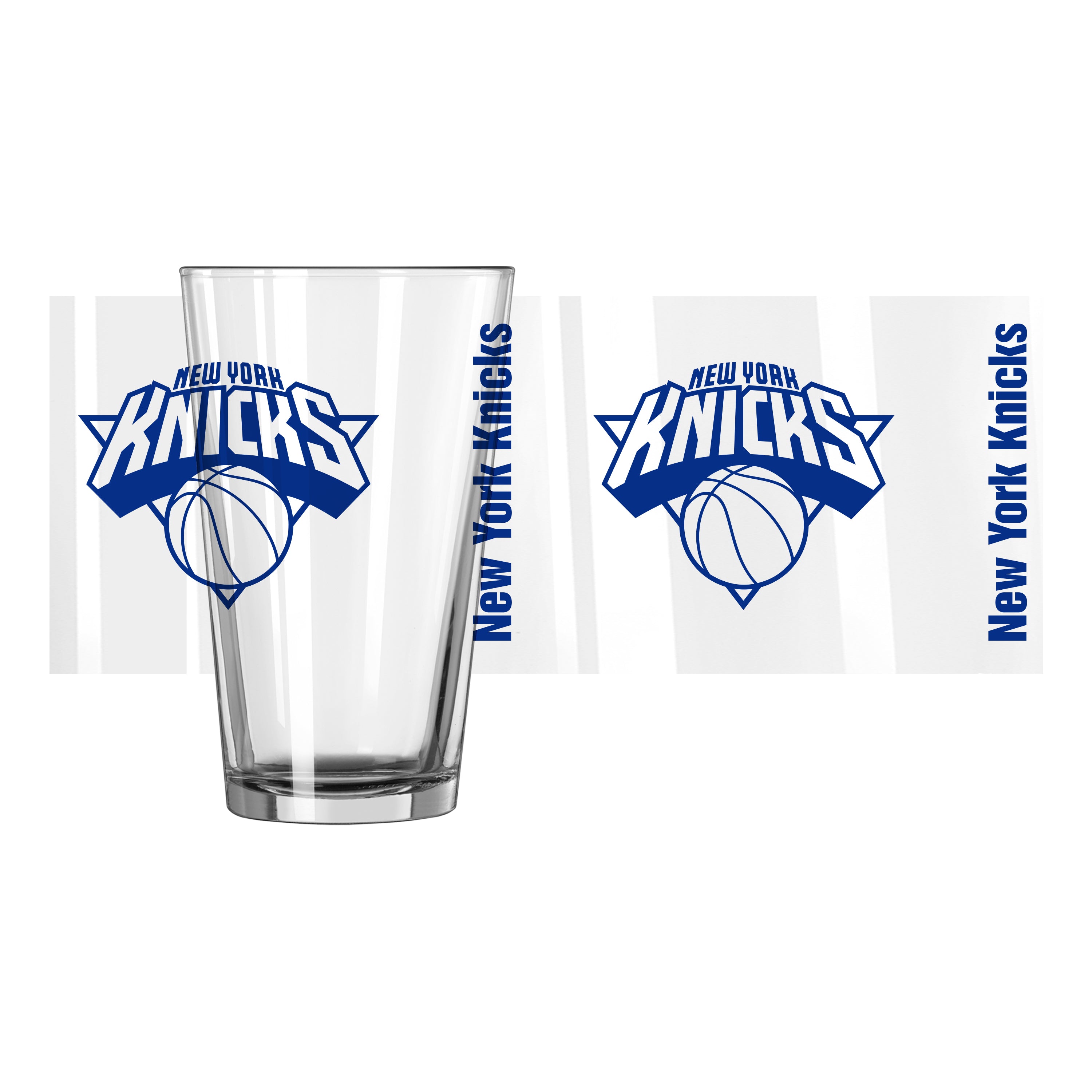 New York Knicks 16oz Gameday Pint Glass - Sports Gifts, Sports Memorabilia, Sports Collectibles, Fan Shop