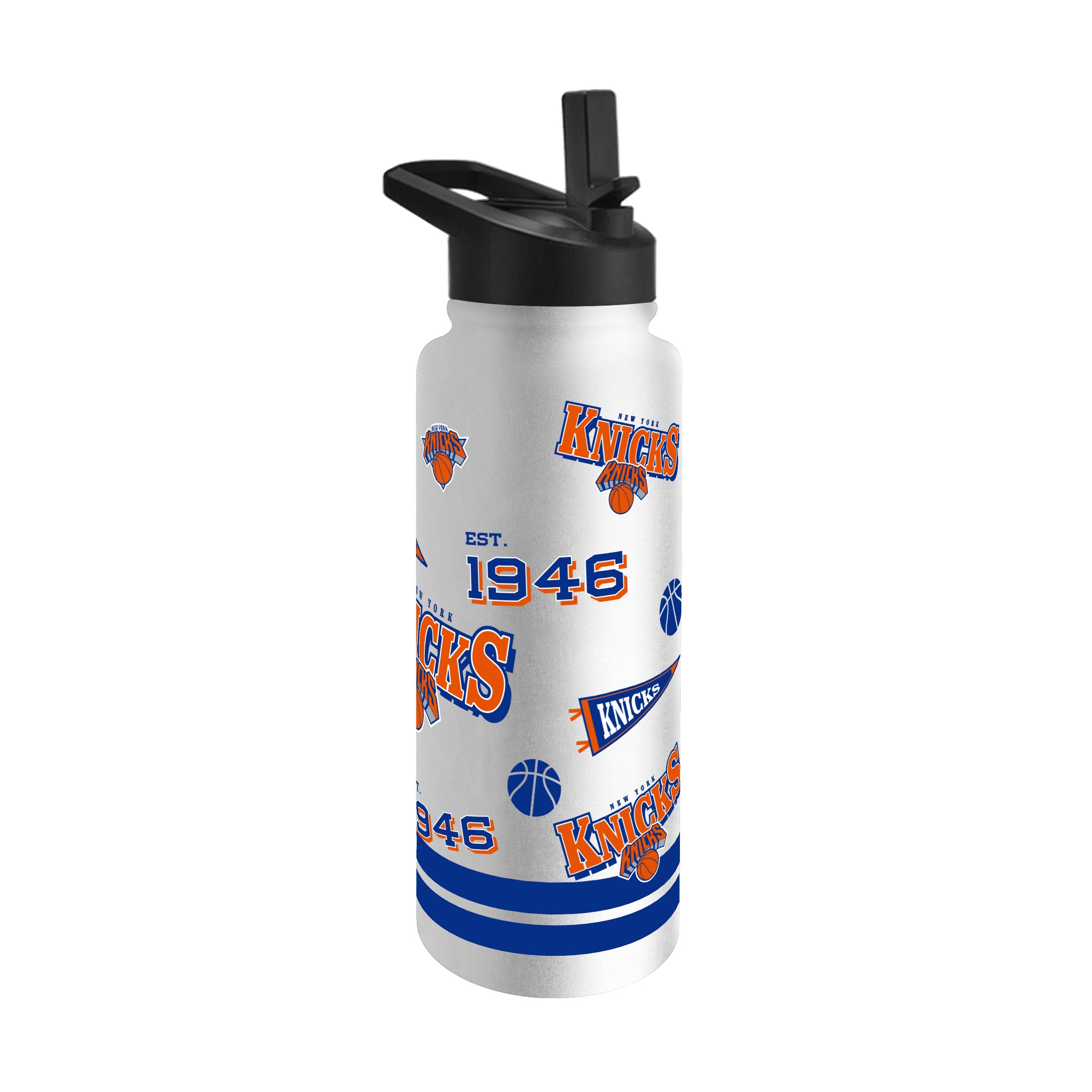 NY Knicks 34oz Native Quencher Bottle - Sports Gifts, Sports Memorabilia, Sports Collectibles, Fan Shop