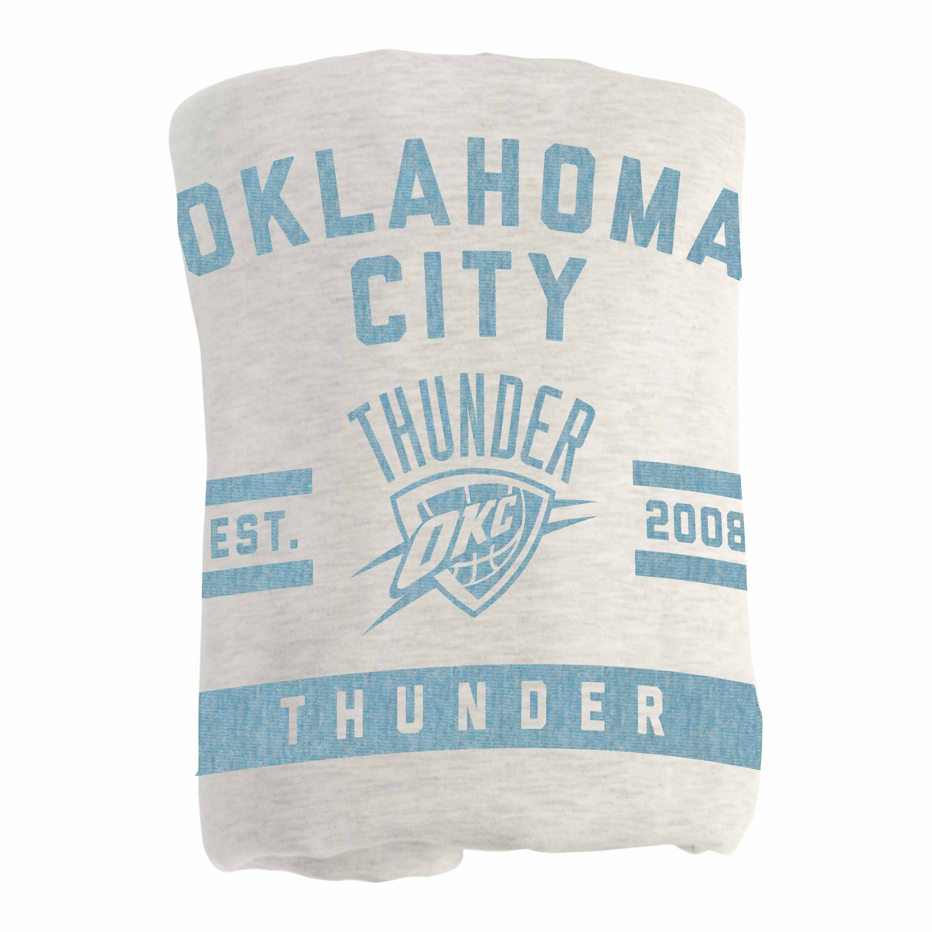 Oklahoma City Thunder Sublimated Sweatshirt Blanket - Sports Gifts, Sports Memorabilia, Sports Collectibles, Fan Shop