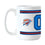 Oklahoma City Thunder 15oz Overtime Stripe Sublimated Mug
