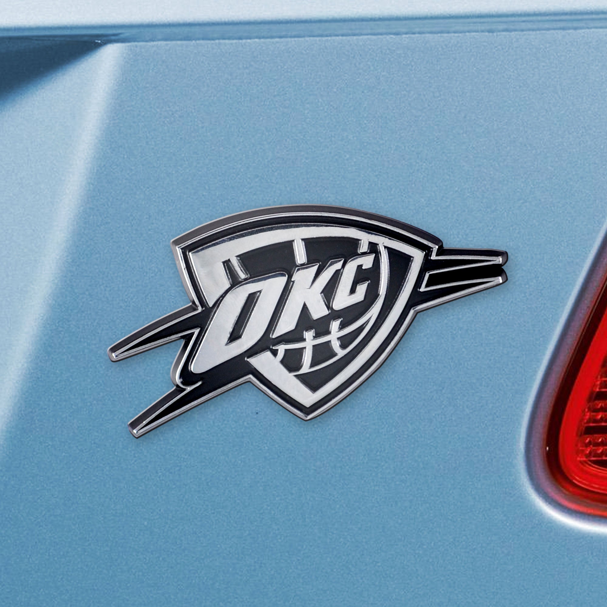 NBA - Oklahoma City Thunder Chrome Emblem - Sports Gifts, Sports Memorabilia, Sports Collectibles, Fan Shop