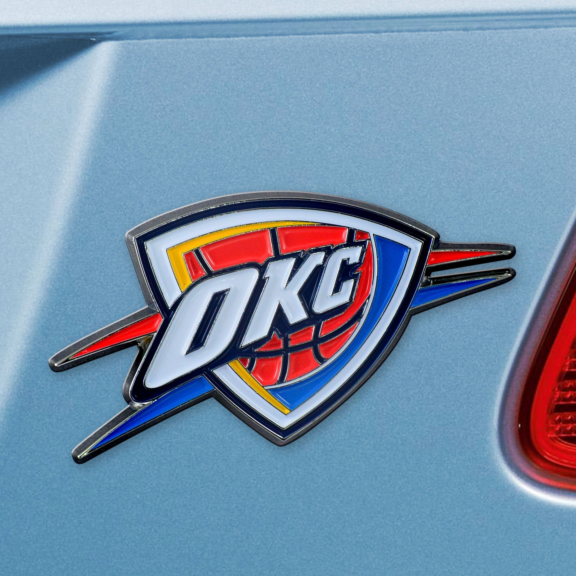 NBA - Oklahoma City Thunder Color Emblem - Sports Gifts, Sports Memorabilia, Sports Collectibles, Fan Shop