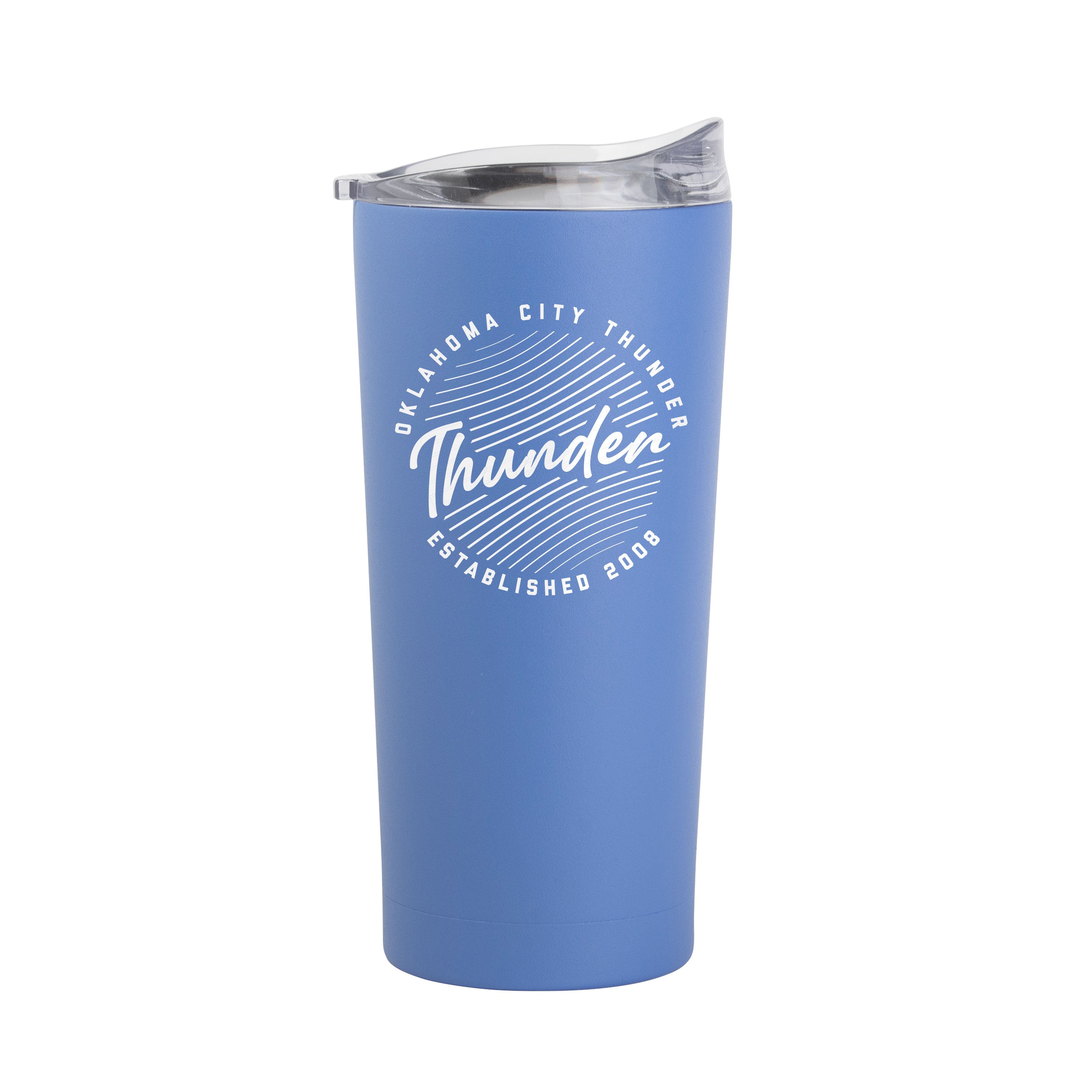 Oklahoma City Thunder 20oz Retro Script Arctic Powder Coat Tumbler - Sports Gifts, Sports Memorabilia, Sports Collectibles, Fan Shop