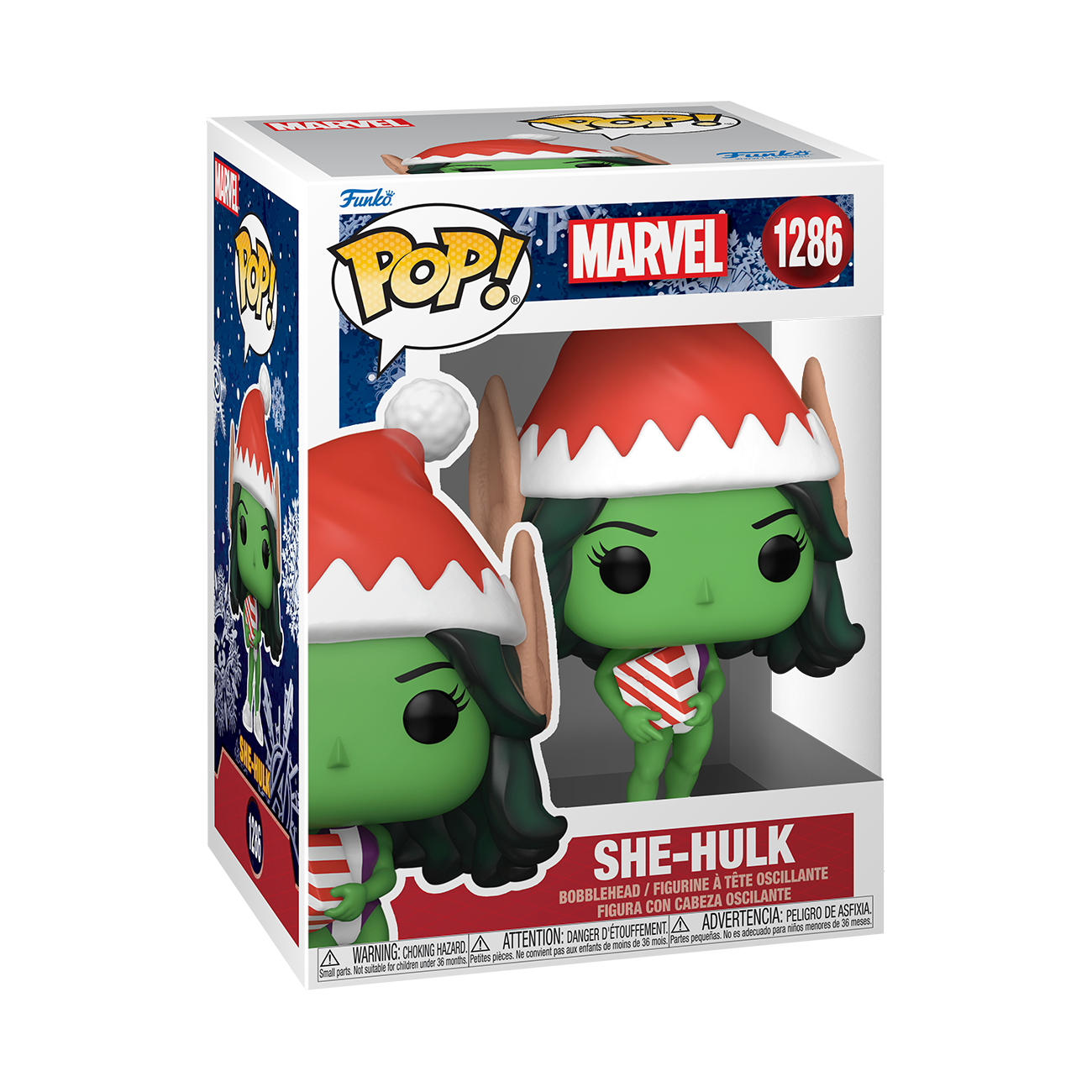 POP! Marvel: Holiday - She-Hulk - Sports Collectibles, Sports Memorabilia, Sports Fan Shop, Sports Gifts
