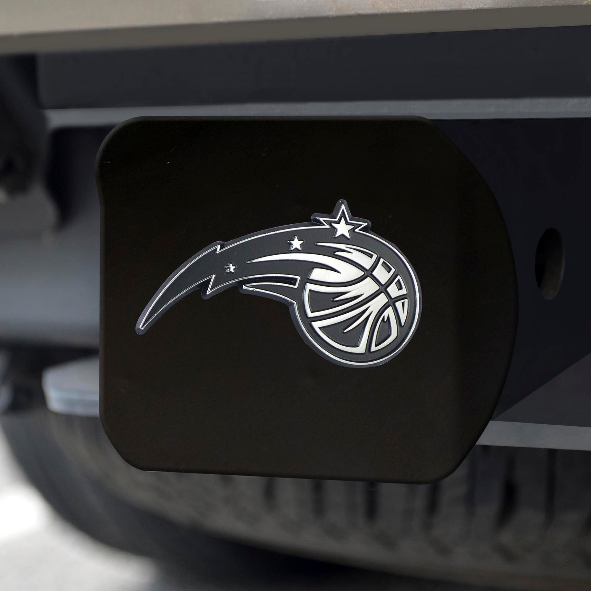 NBA - Orlando Magic Chrome on Black Hitch Cover - Sports Gifts, Sports Memorabilia, Sports Collectibles, Fan Shop