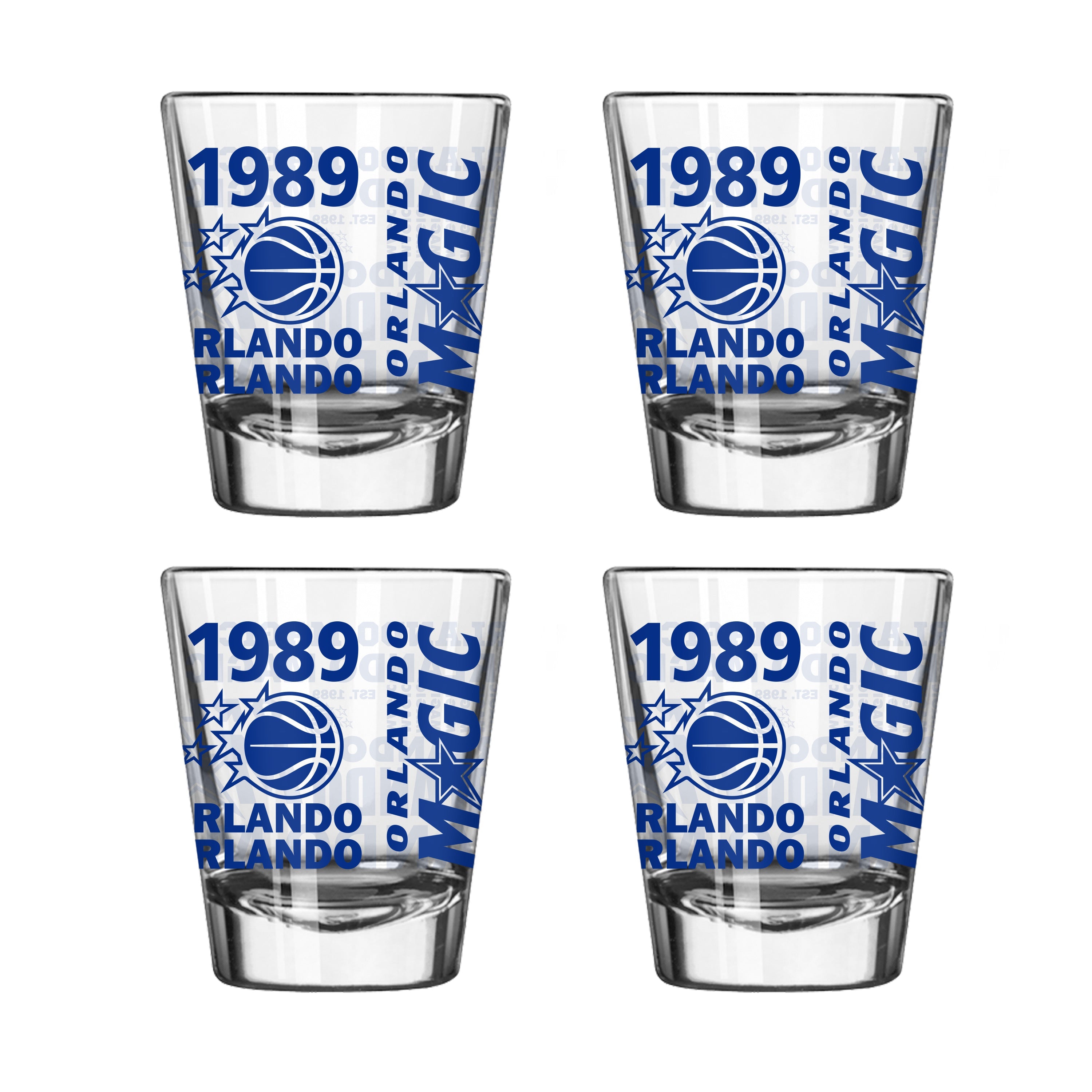 Orlando Magic 4pk Spirit 2oz Shot Glass