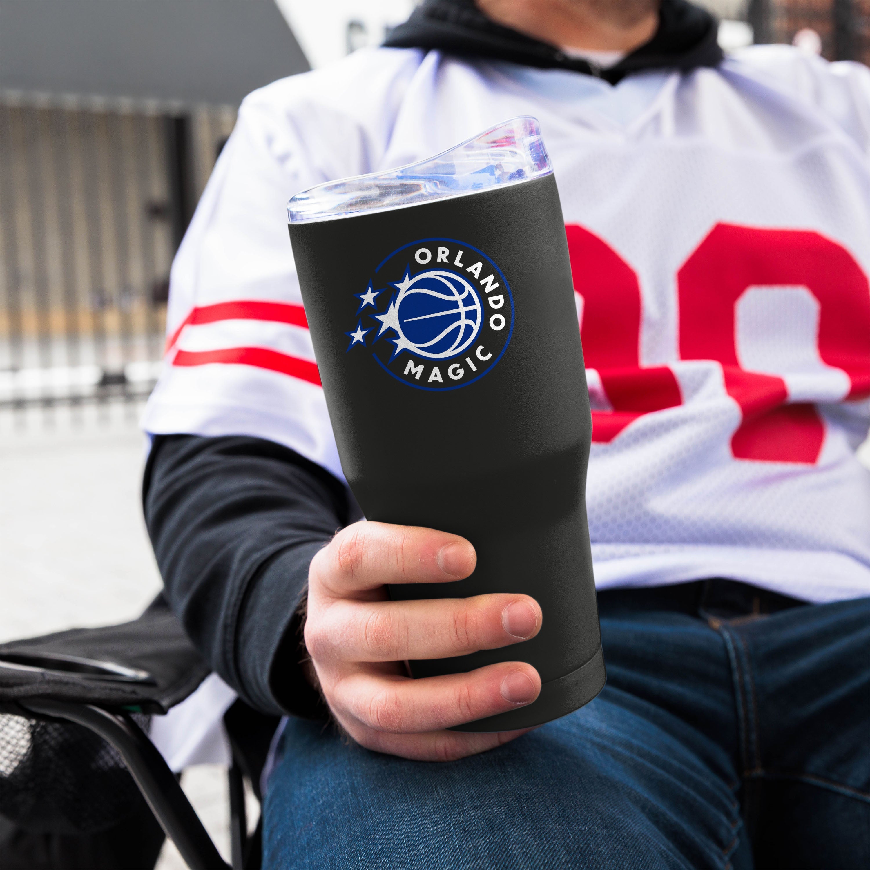 Orlando Magic Black 30oz Flipside Powder Coat Tumbler - Sports Gifts, Sports Memorabilia, Sports Collectibles, Fan Shop
