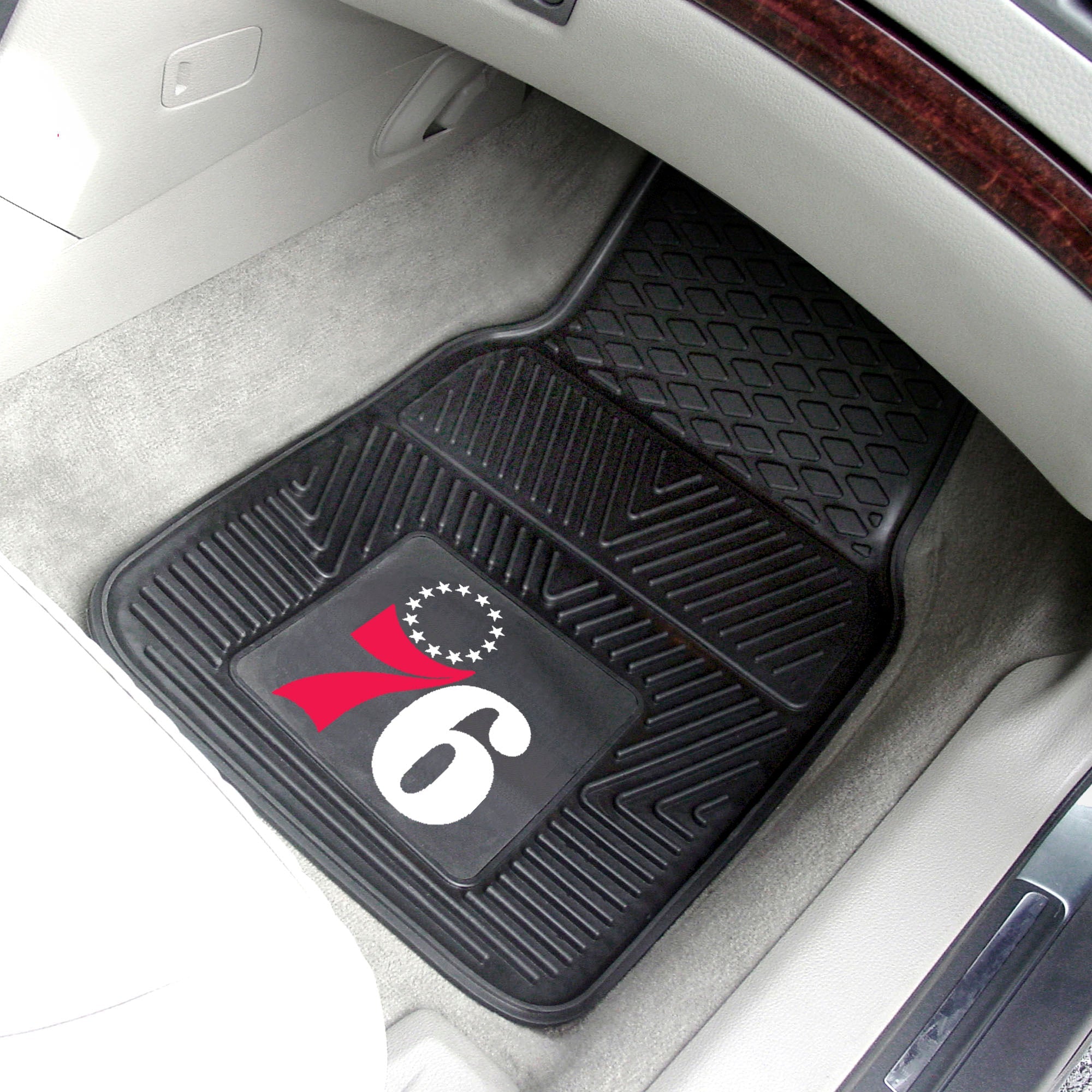 NBA - Philadelphia 76ers 2-pc Vinyl Car Mat Set - Sports Gifts, Sports Memorabilia, Sports Collectibles, Fan Shop