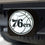 NBA - Philadelphia 76ers Chrome on Black Hitch Cover - Sports Gifts, Sports Memorabilia, Sports Collectibles, Fan Shop