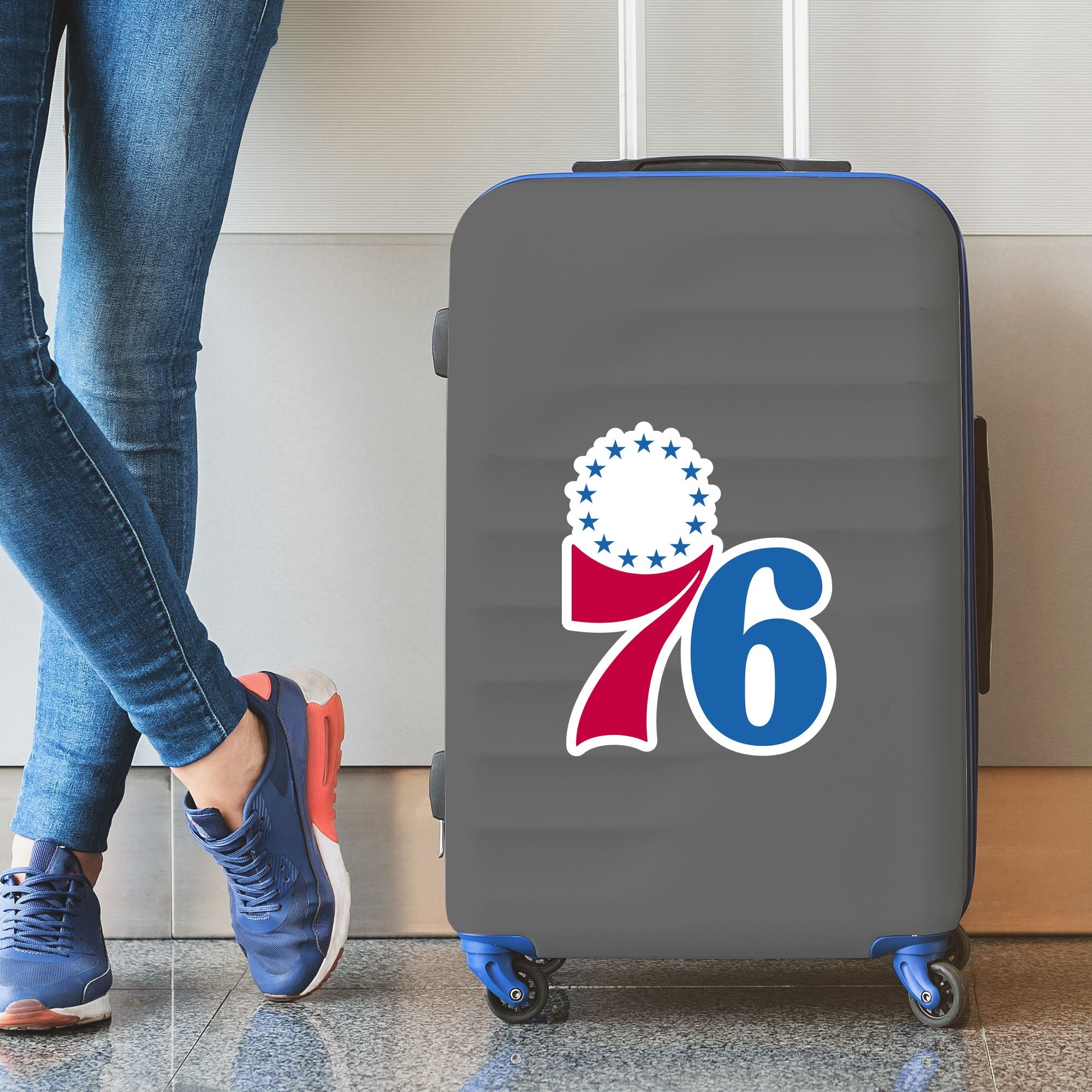 NBA - Philadelphia 76ers Large Decal - Sports Gifts, Sports Memorabilia, Sports Collectibles, Fan Shop