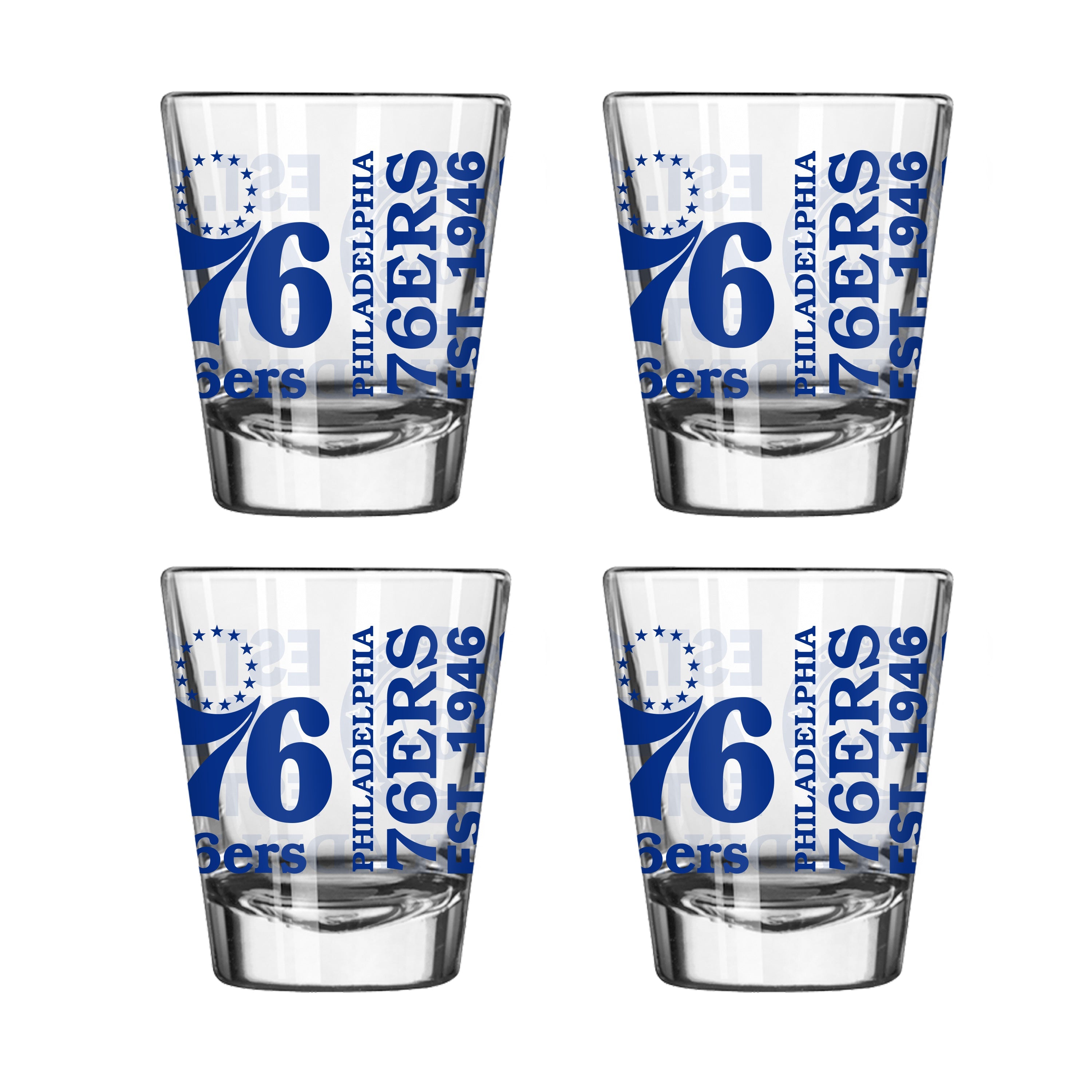 Philadelphia 76ers 4pk Spirit 2oz Shot Glass