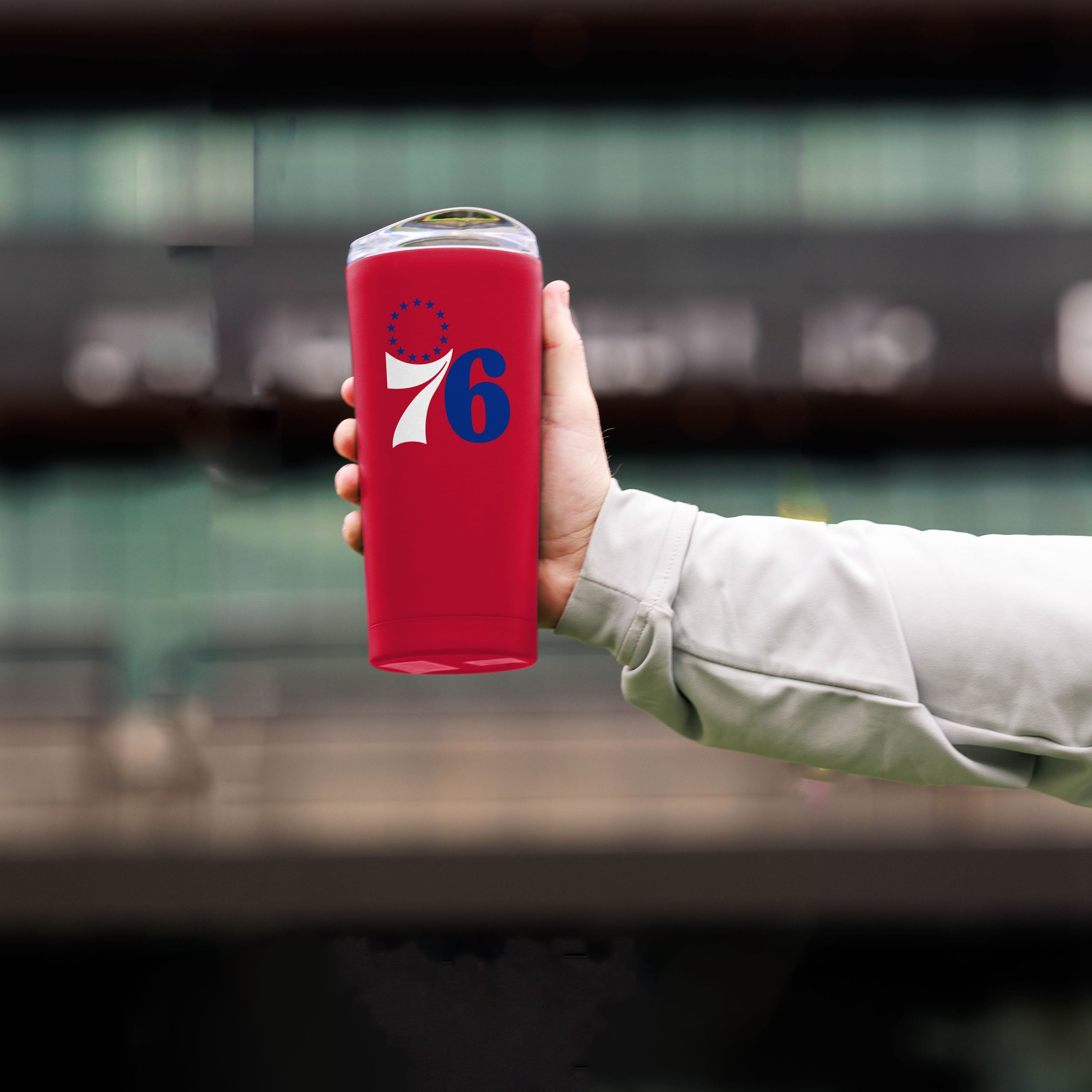 Philadelphia 76ers 20oz Flipside Powder Coat Tumbler - Sports Gifts, Sports Memorabilia, Sports Collectibles, Fan Shop