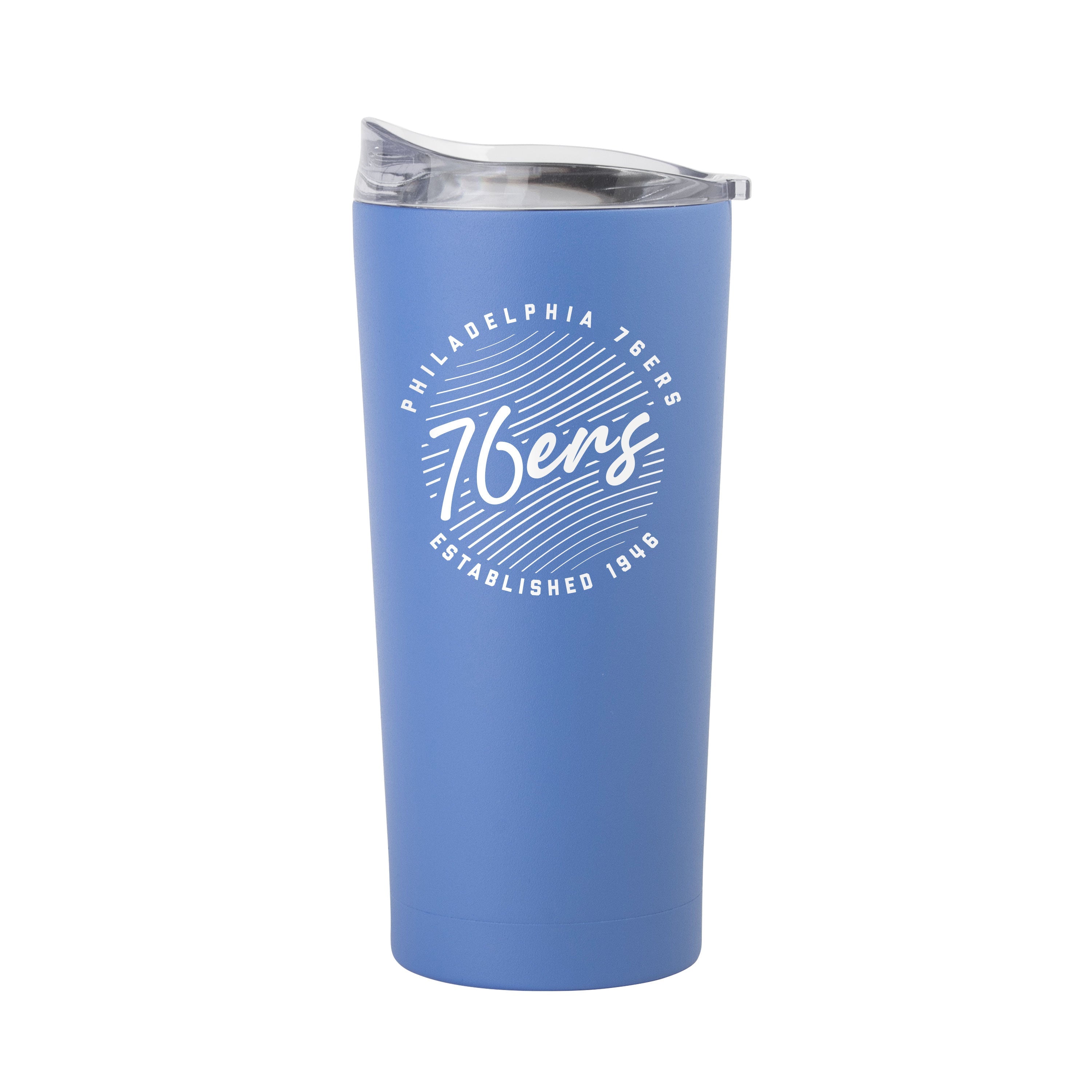 Philadelphia 76ers 20oz Retro Script Arctic Powder Coat Tumbler
