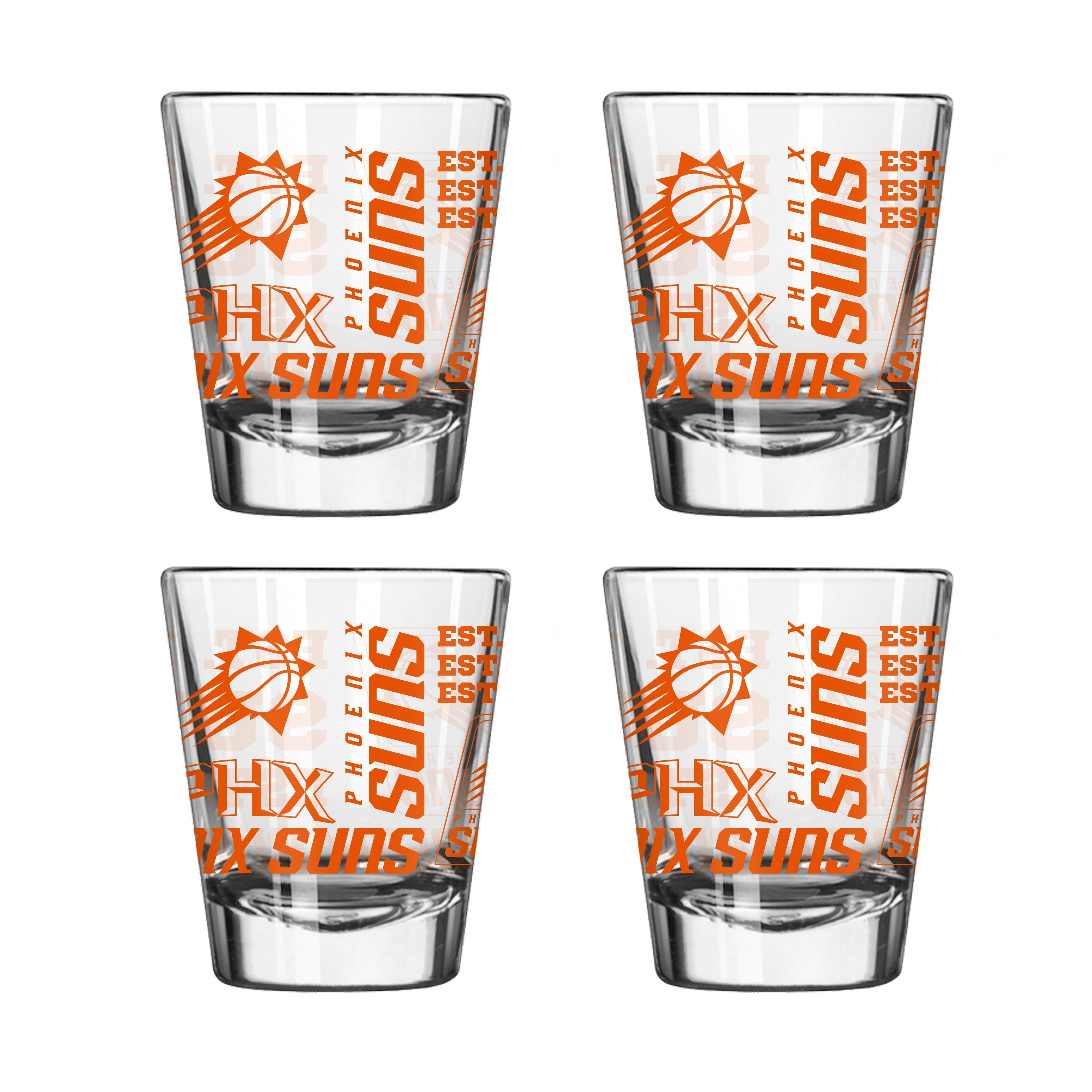 Phoenix Suns 4pk Spirit 2oz Shot Glass