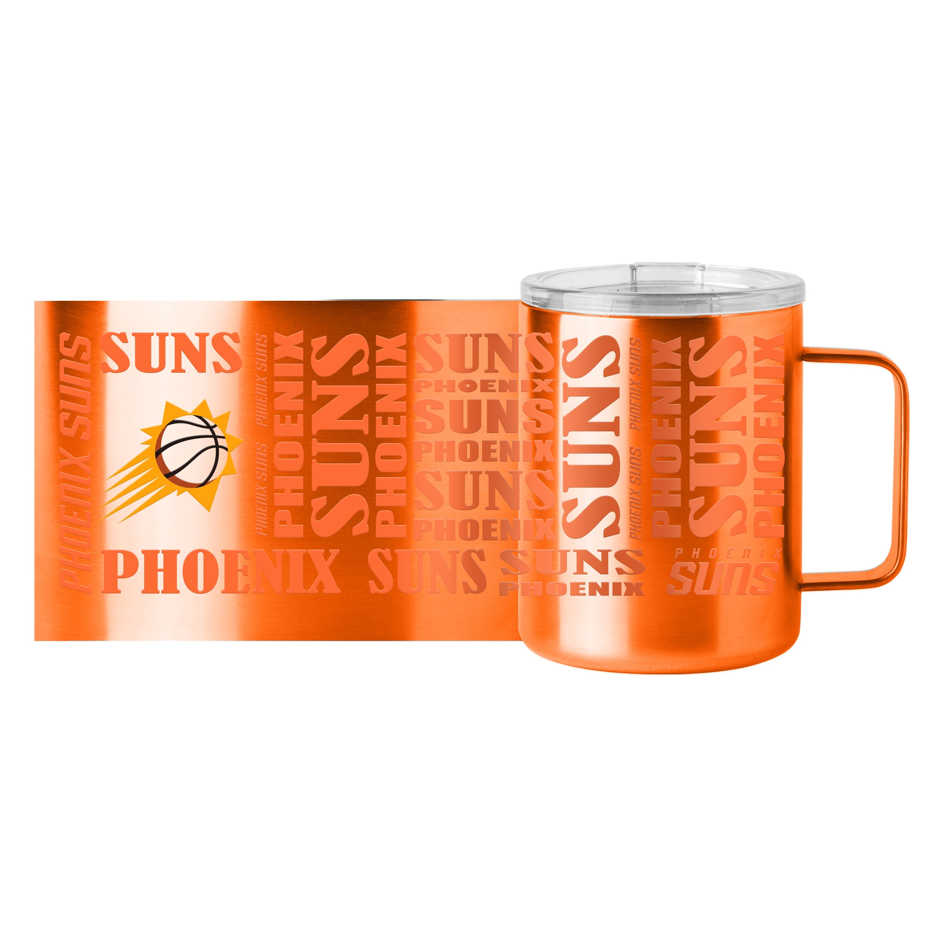 Phoenix Suns 15oz Replay Stainless Steel Mug - Sports Gifts, Sports Memorabilia, Sports Collectibles, Fan Shop