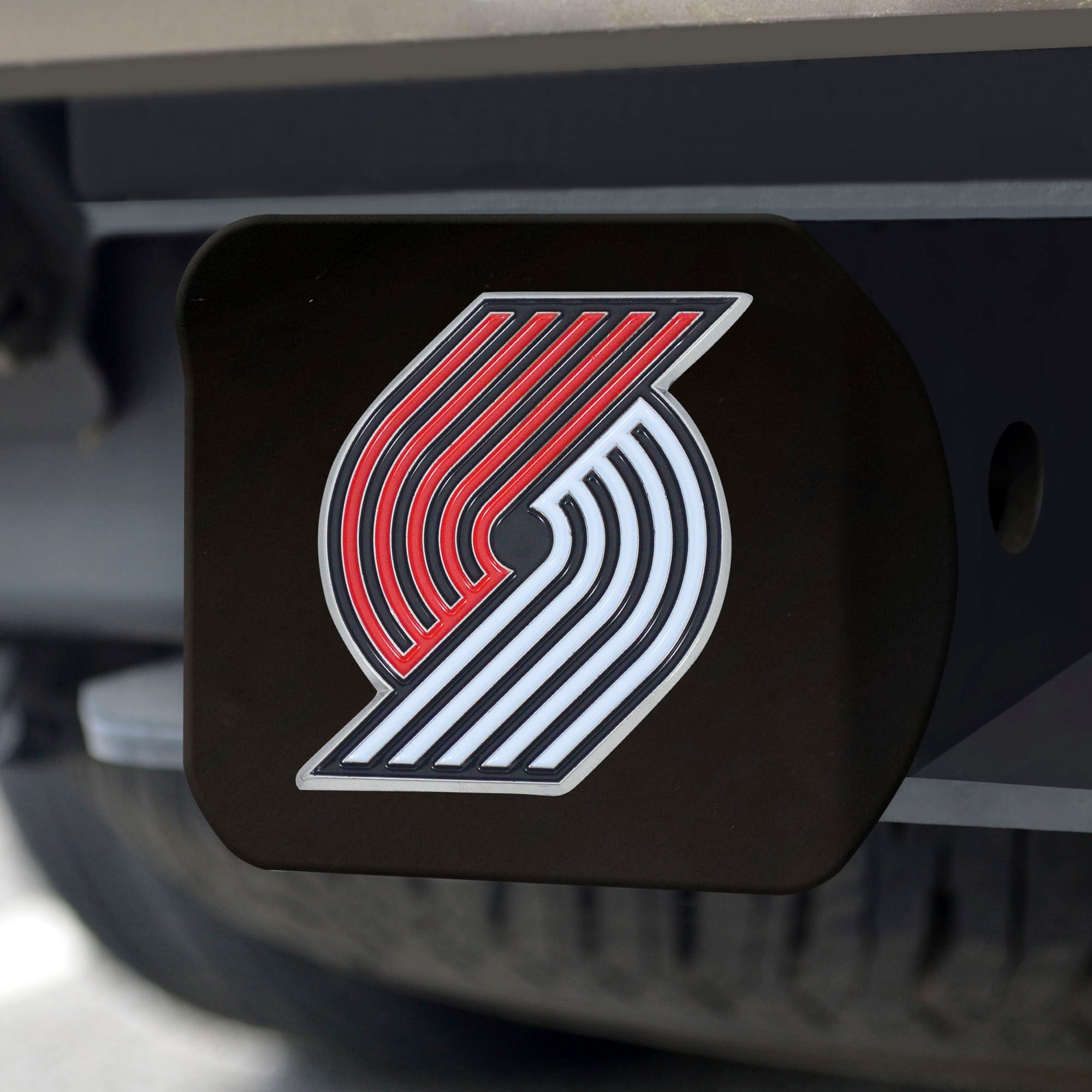 NBA - Portland Trail Blazers Color on Black Hitch Cover - Sports Gifts, Sports Memorabilia, Sports Collectibles, Fan Shop