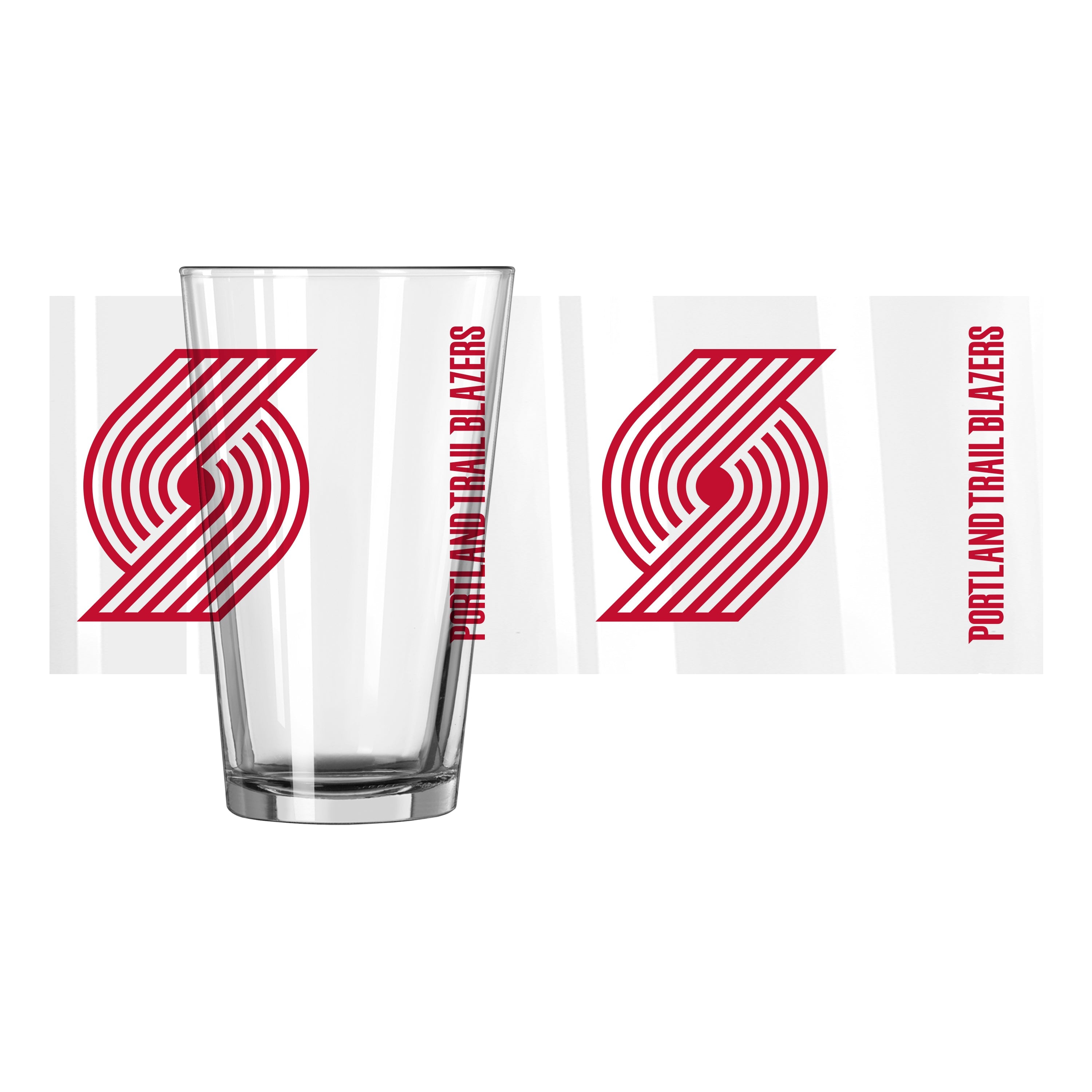 Portland Trail Blazers 16oz Gameday Pint Glass - Sports Gifts, Sports Memorabilia, Sports Collectibles, Fan Shop