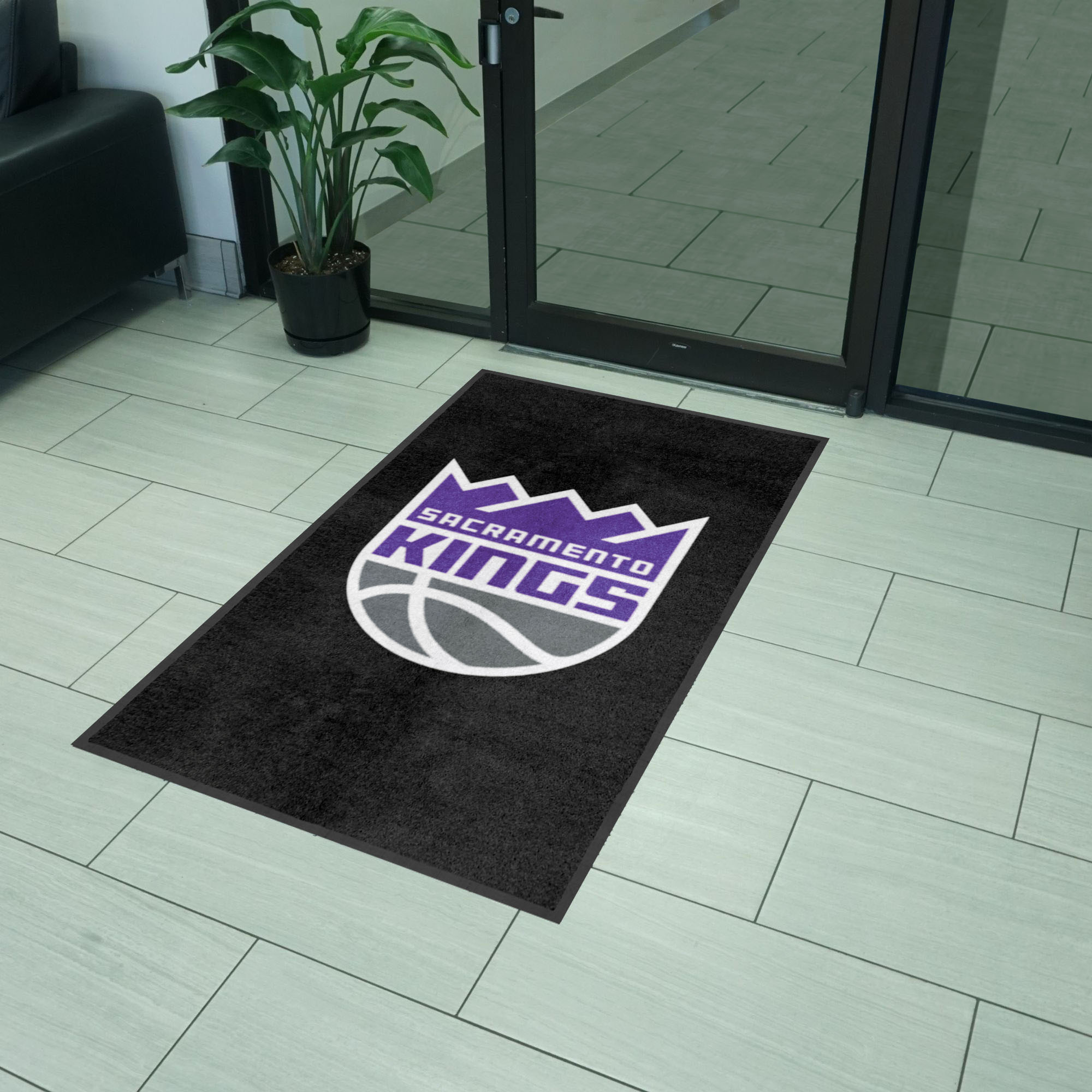 NBA - Sacramento Kings 3X5 Logo Mat - Portrait - Sports Gifts, Sports Memorabilia, Sports Collectibles, Fan Shop