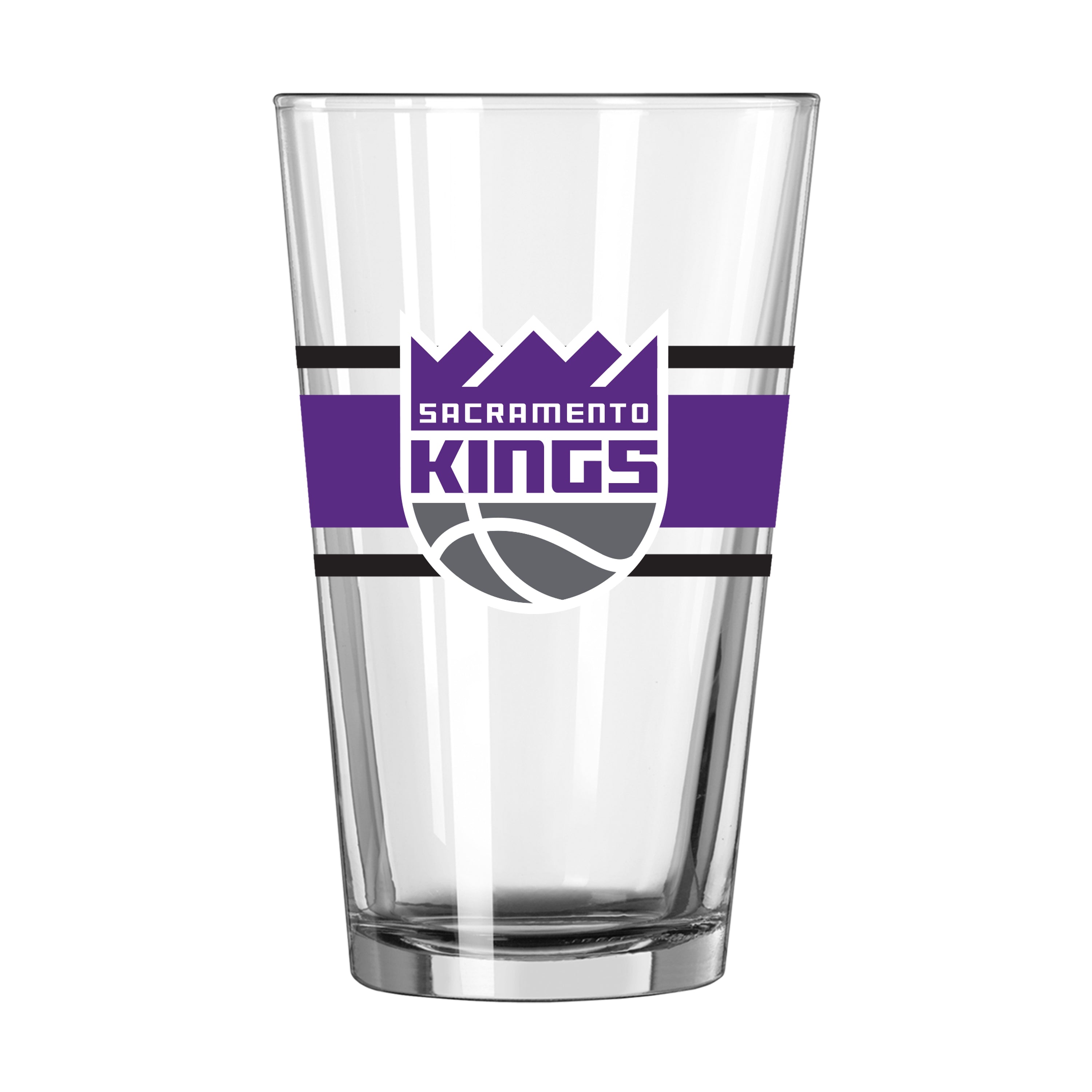 Sacramento Kings 16oz Stripe Pint Glass