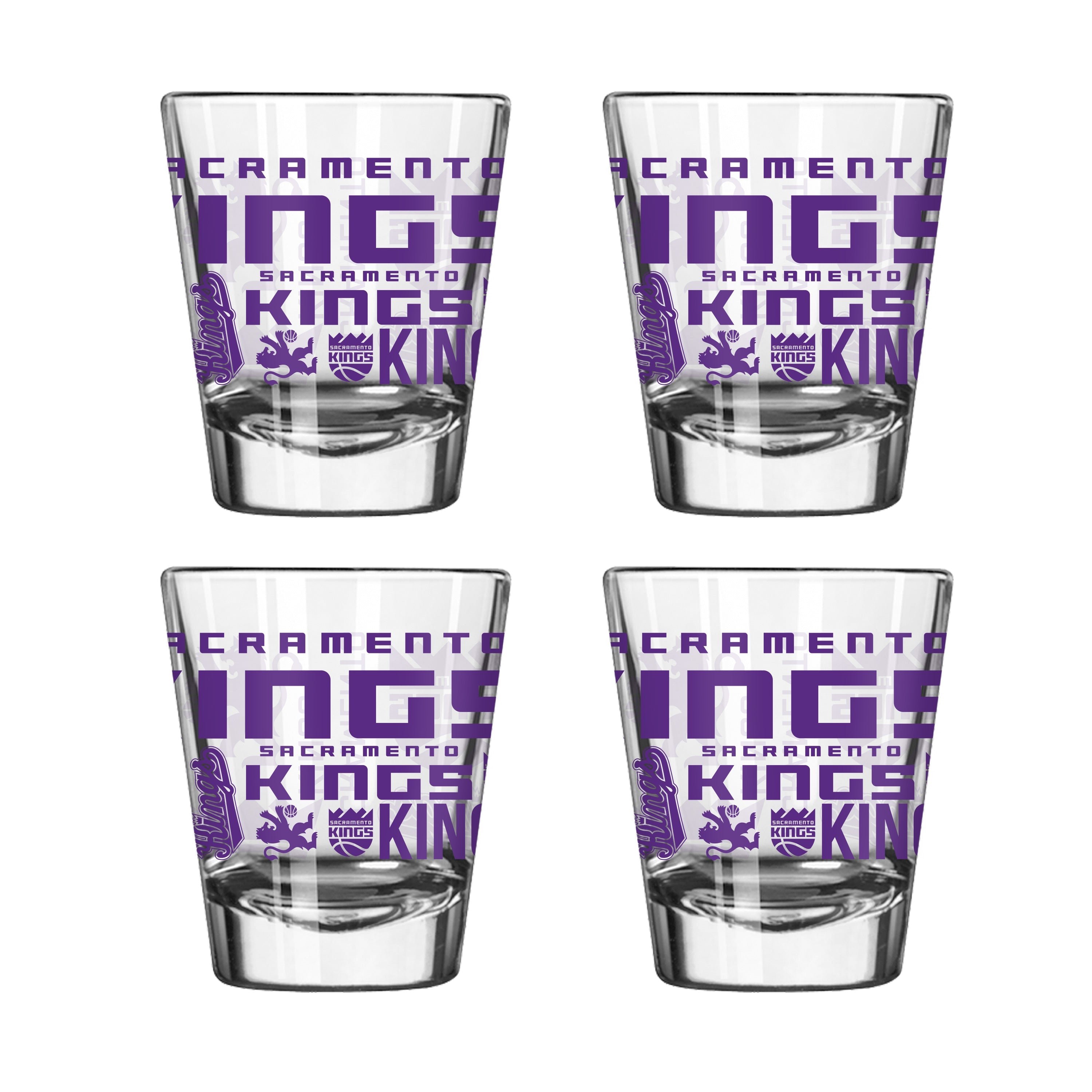 Sacramento Kings 4pk Spirit 2oz Shot Glass