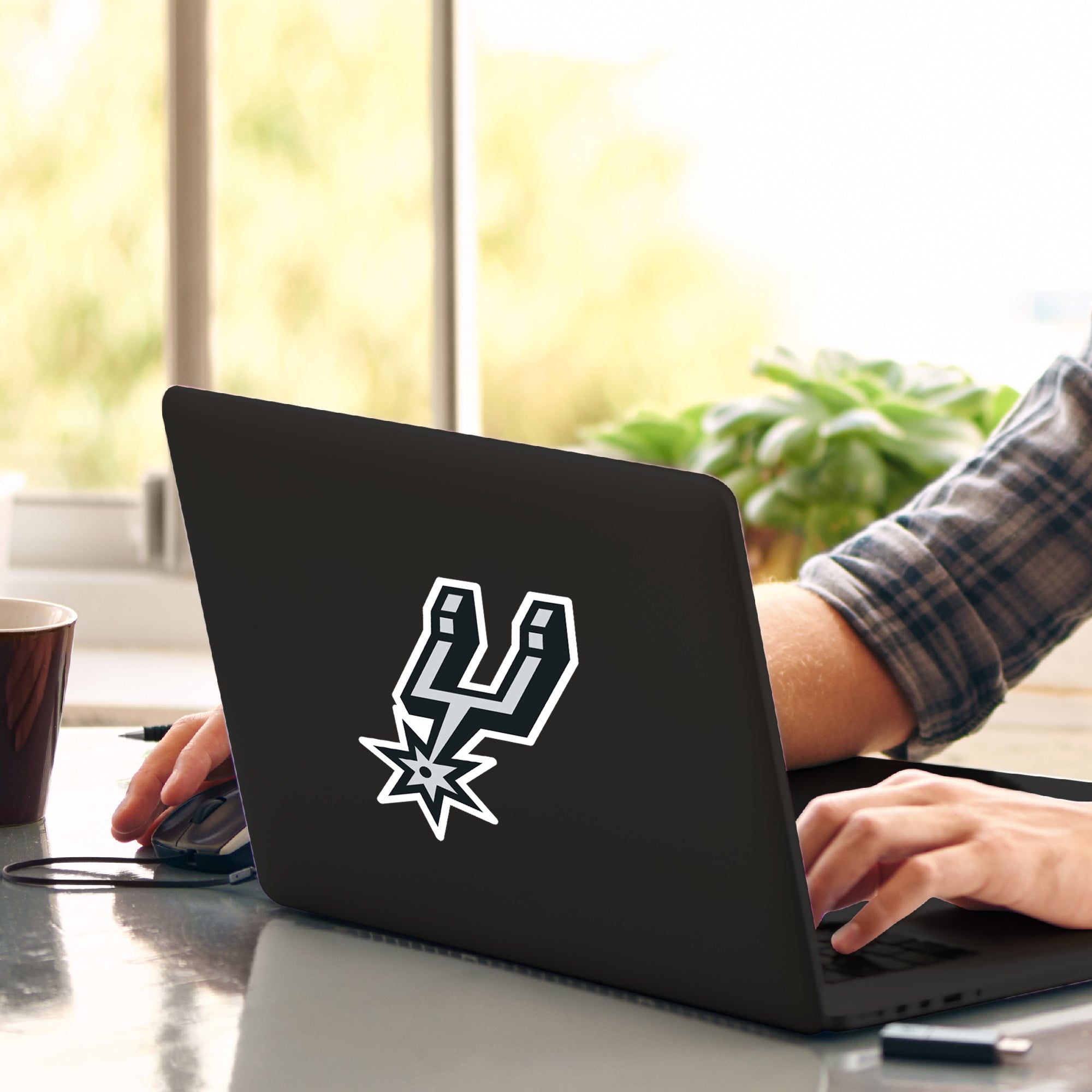 NBA - San Antonio Spurs Matte Decal - Sports Gifts, Sports Memorabilia, Sports Collectibles, Fan Shop