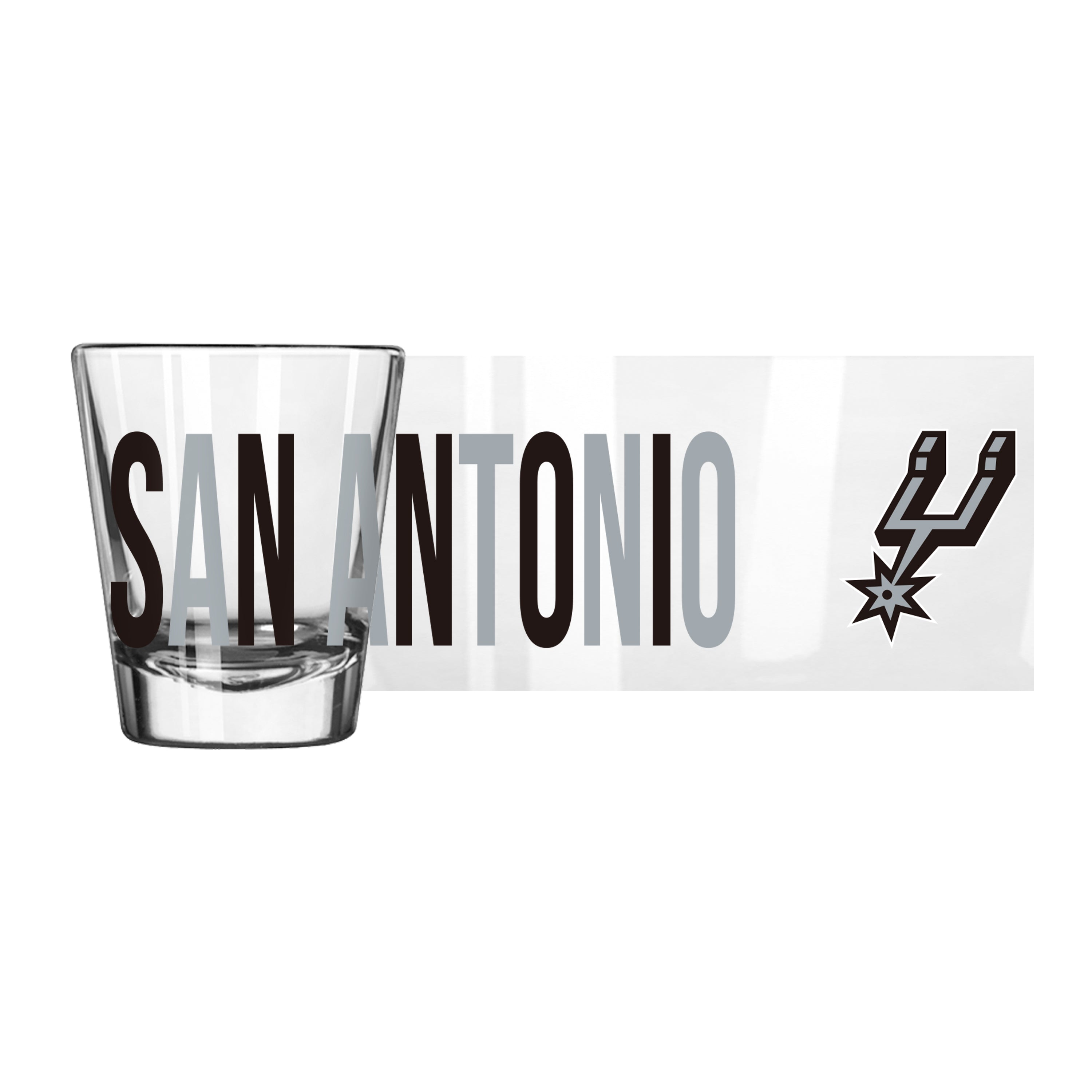 San Antonio Spurs 2oz Overtime Shot Glass - Sports Gifts, Sports Memorabilia, Sports Collectibles, Fan Shop
