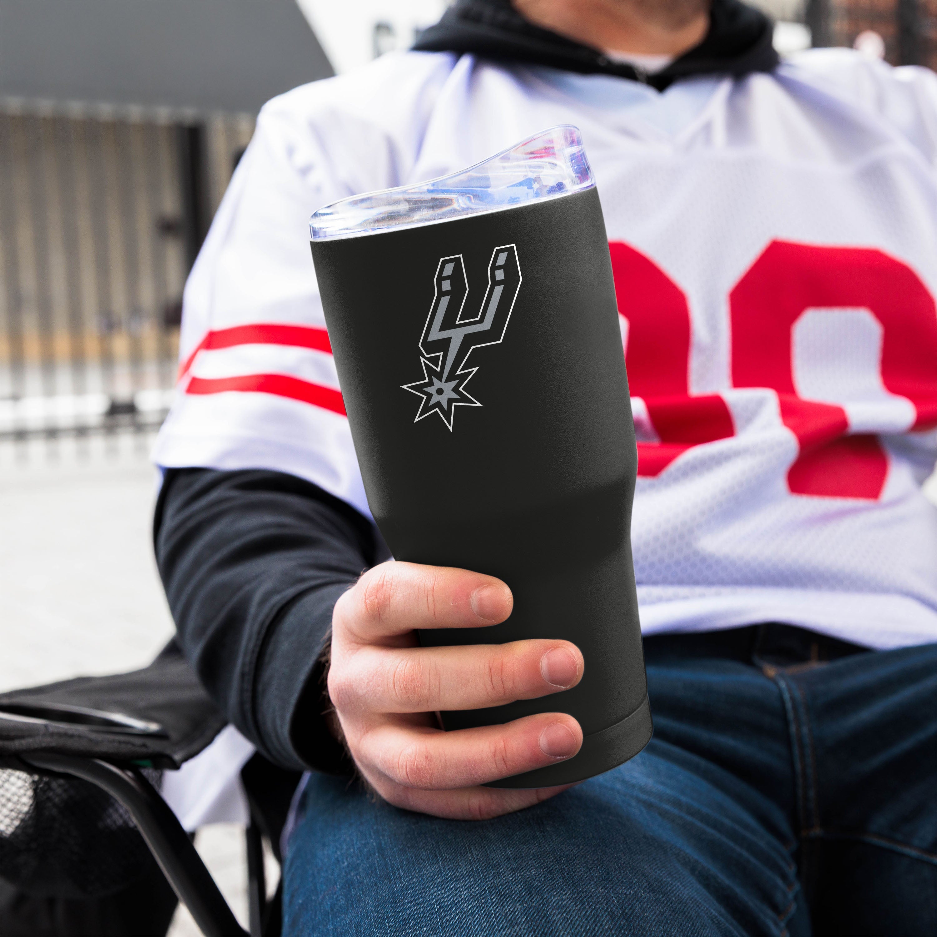 San Antonio Spurs 30oz Flipside Powder Coat Tumbler - Sports Gifts, Sports Memorabilia, Sports Collectibles, Fan Shop