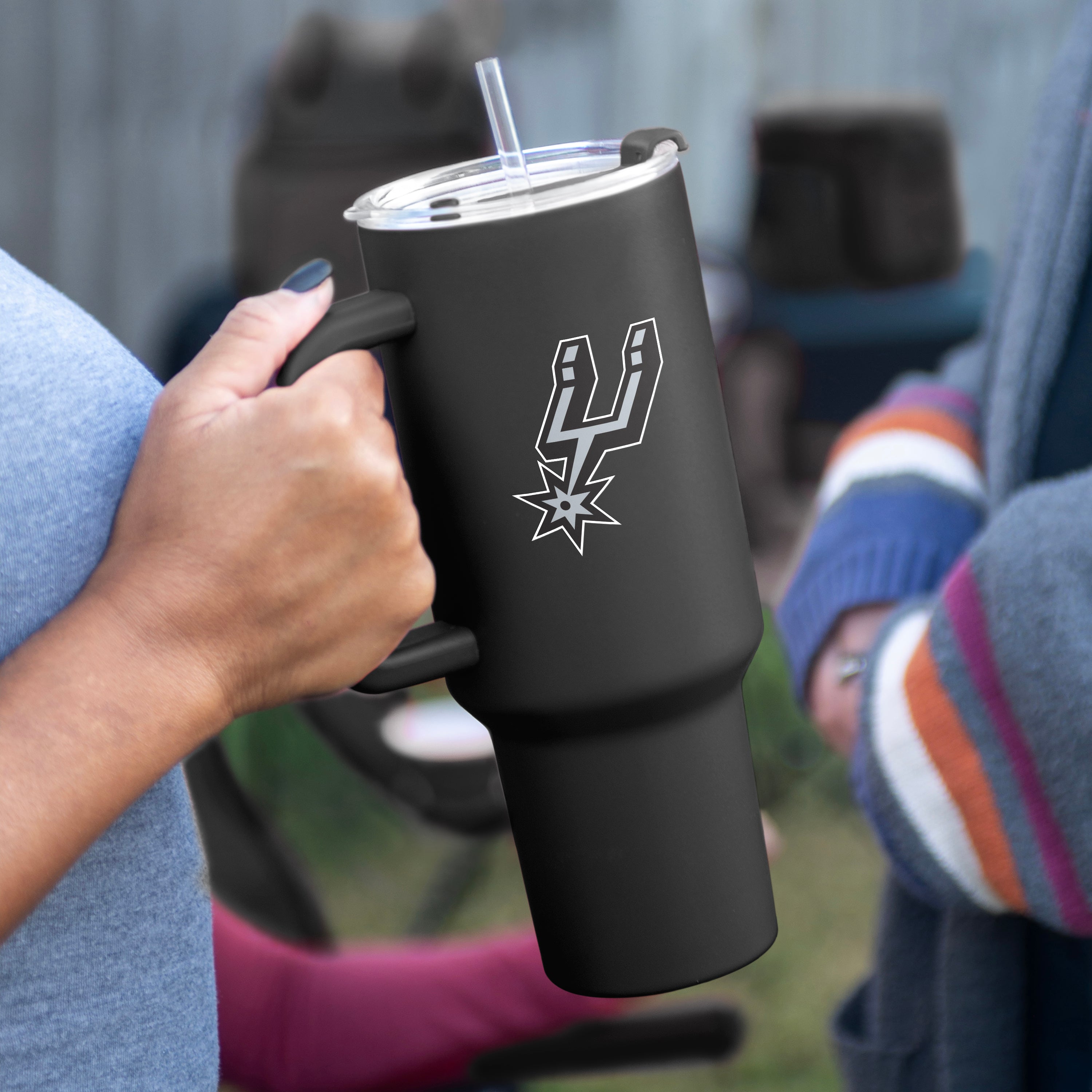 San Antonio Spurs 40oz Flipside Powder Coat Tumbler - Sports Gifts, Sports Memorabilia, Sports Collectibles, Fan Shop