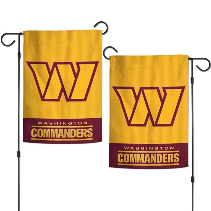 Washington Commanders Applique Garden Flags 12.5" x 18" - Sports Gifts, Sports Memorabilia, Sports Collectibles, Fan Shop