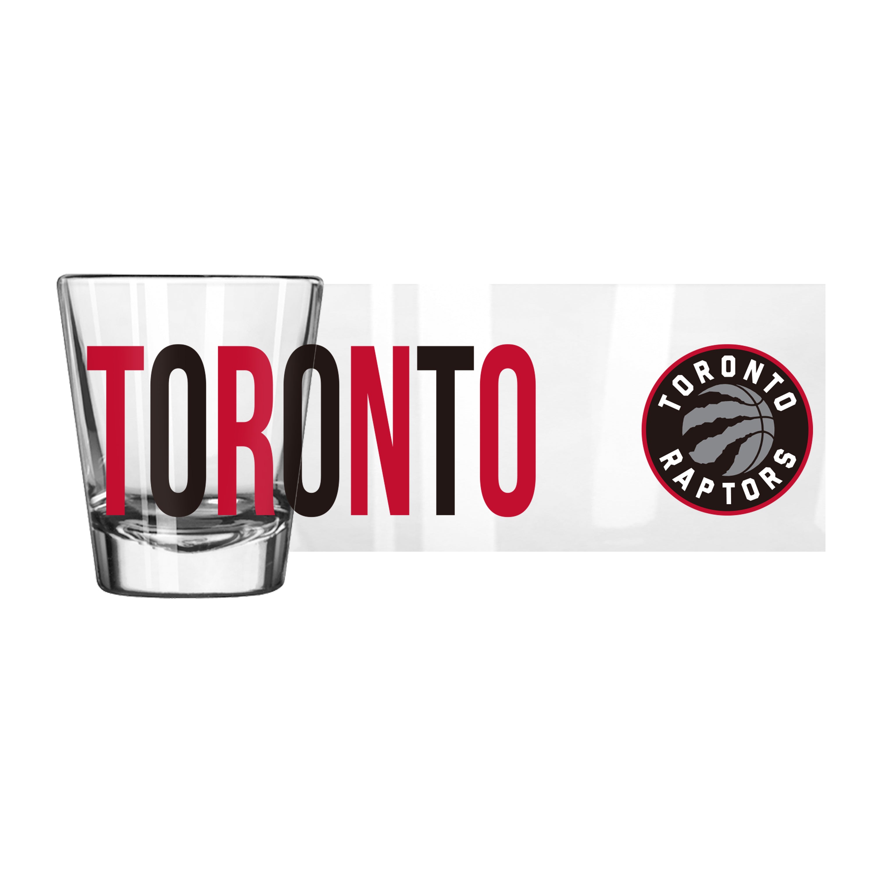 Toronto Raptors 2oz Overtime Shot Glass - Sports Gifts, Sports Memorabilia, Sports Collectibles, Fan Shop