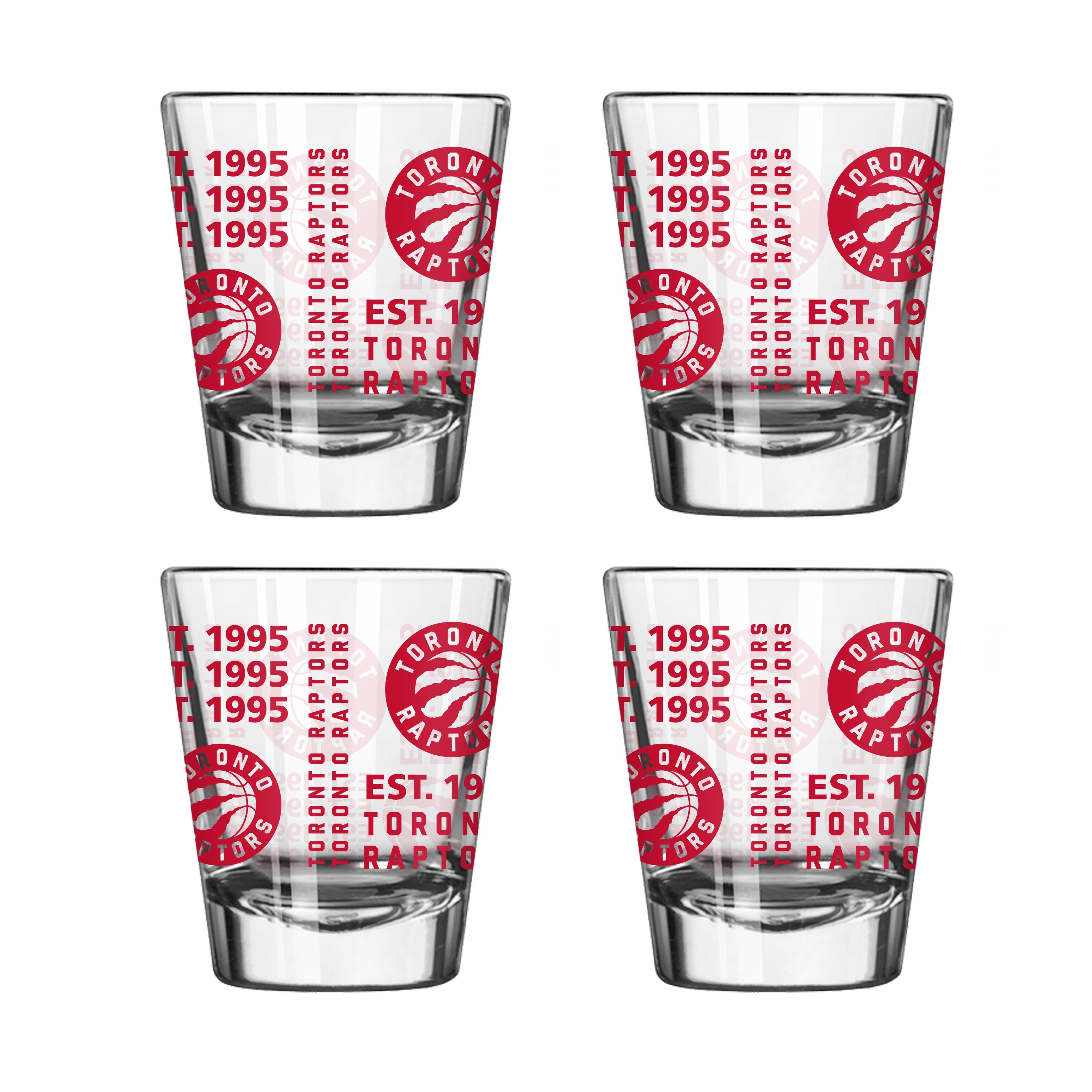 Toronto Raptors 4pk Spirit 2oz Shot Glass