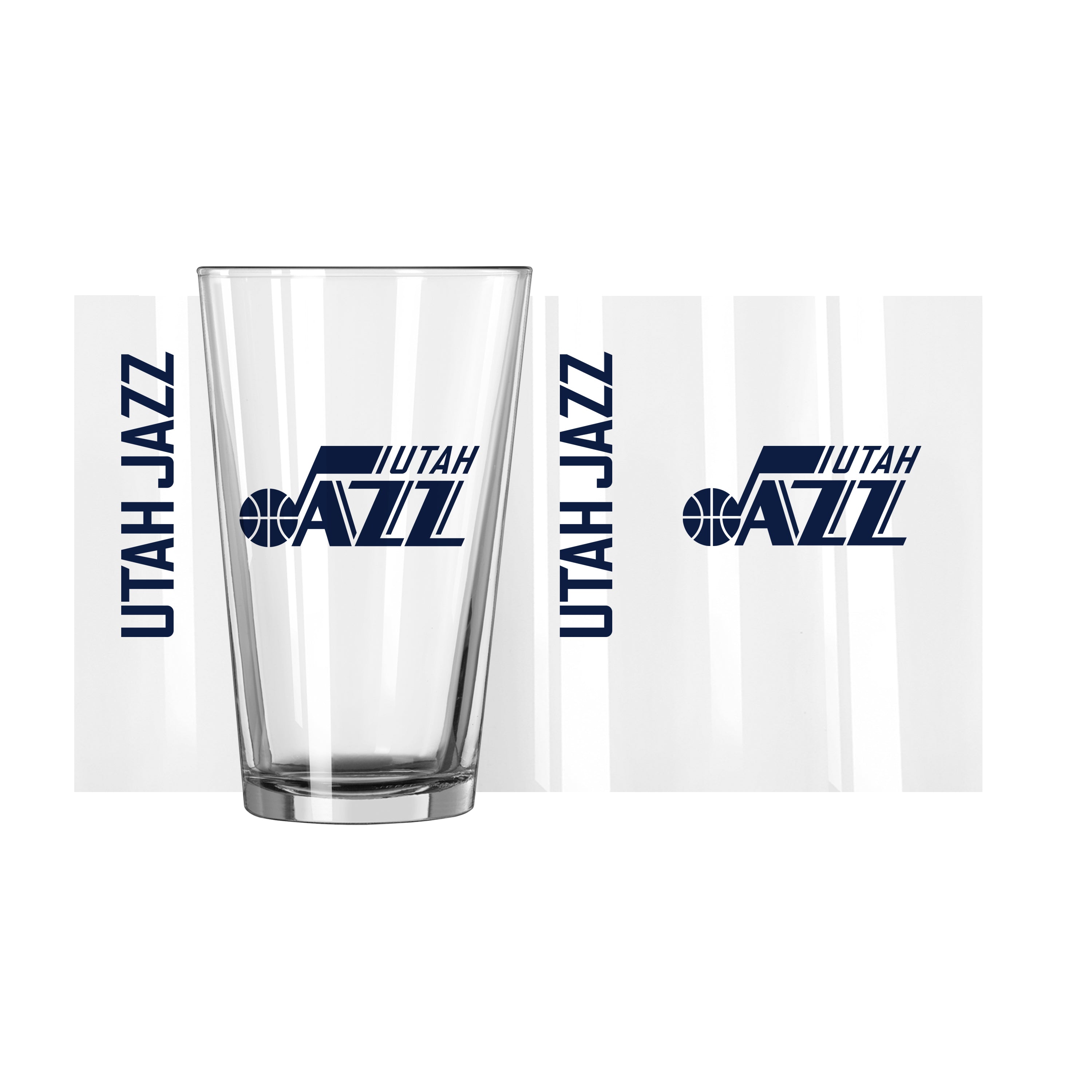 Utah Jazz 16oz Gameday Pint Glass - Sports Gifts, Sports Memorabilia, Sports Collectibles, Fan Shop